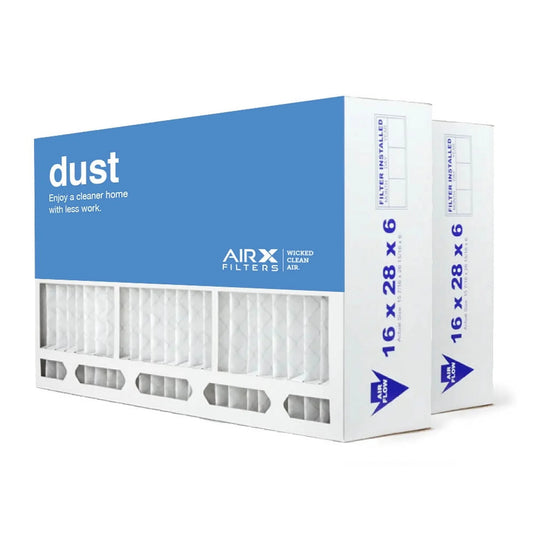 AIRx Filters 16x28x6 MERV 8 HVAC AC Furnace Air Filter Replacement for Aprilaire Sizepace-Gard 401, Dust 2-Pack, Made in the USizeA