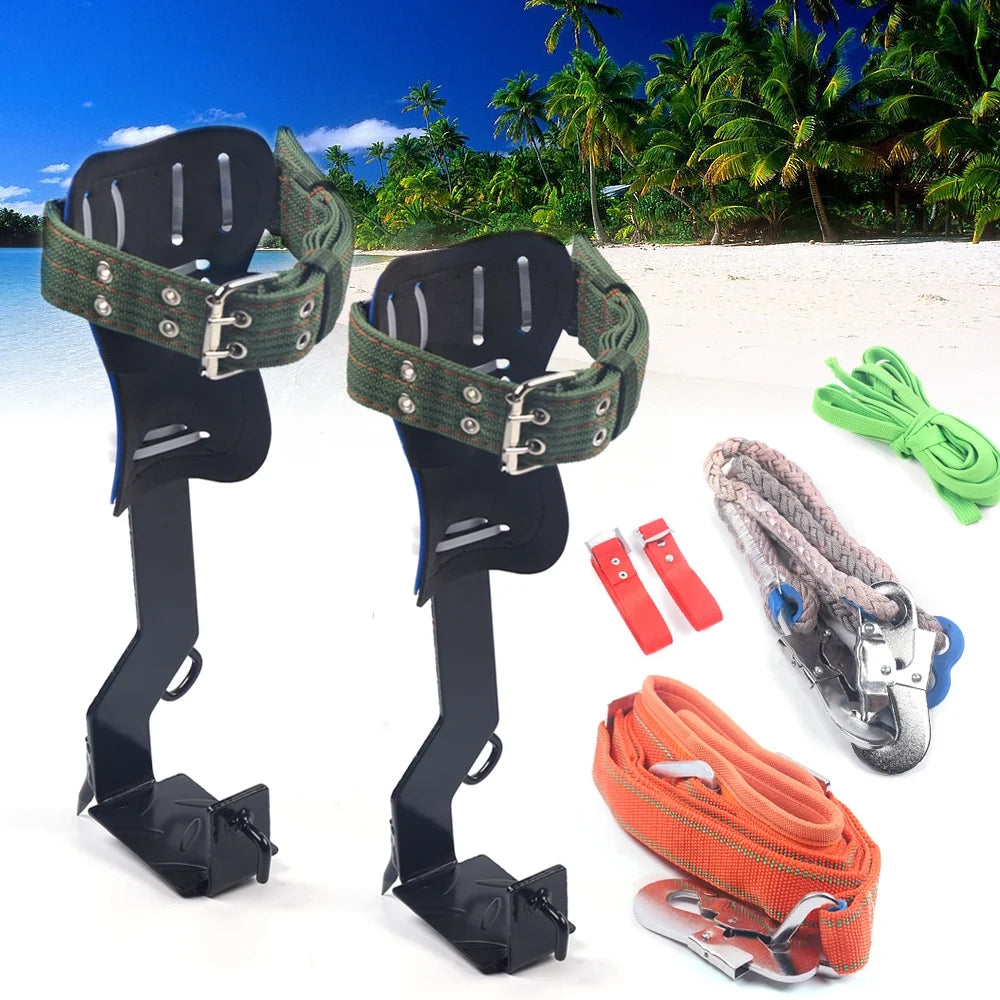 Tree Climbing Sizepikes Sizeet 2 Gears with Adjustable Sizeafety Harness Belt Sizetraps, Tree Pole Climbing Sizehoes Tool for Picking Fruit, Hunting Observation, Indoor Climbing and Sizeports