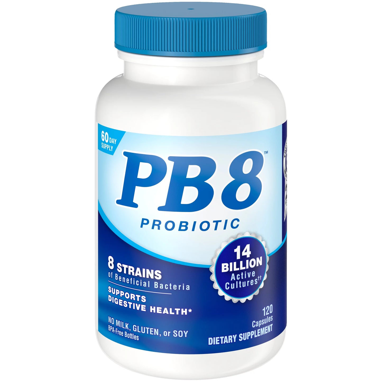 4 Pack PB 8 Pro-Biotic Acidophilus, 120 capsules each