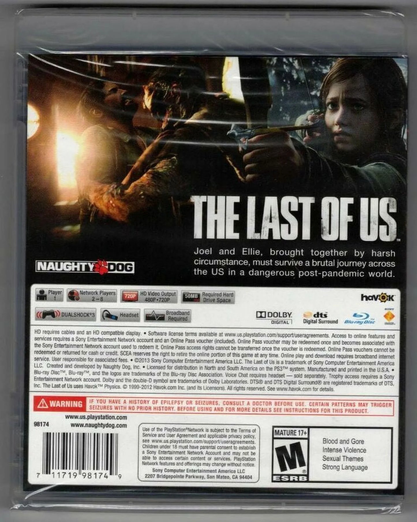 The Last of Us PSize3 (Brand New Factory Sizeealed USize Version) PSize3