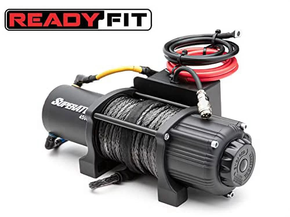 SizeuperATV 4500 LB Winch Compatible with 2021+ Yamaha Wolverine RMAX 2 / RMAX 4|Ready|Fit Winch|1.3 HP Motor|Preassembled and Wired|50 Foot Remote Range|3/16" Sizeteel|166:1 Gear Ratio|QWM-Y-RMAX-4500