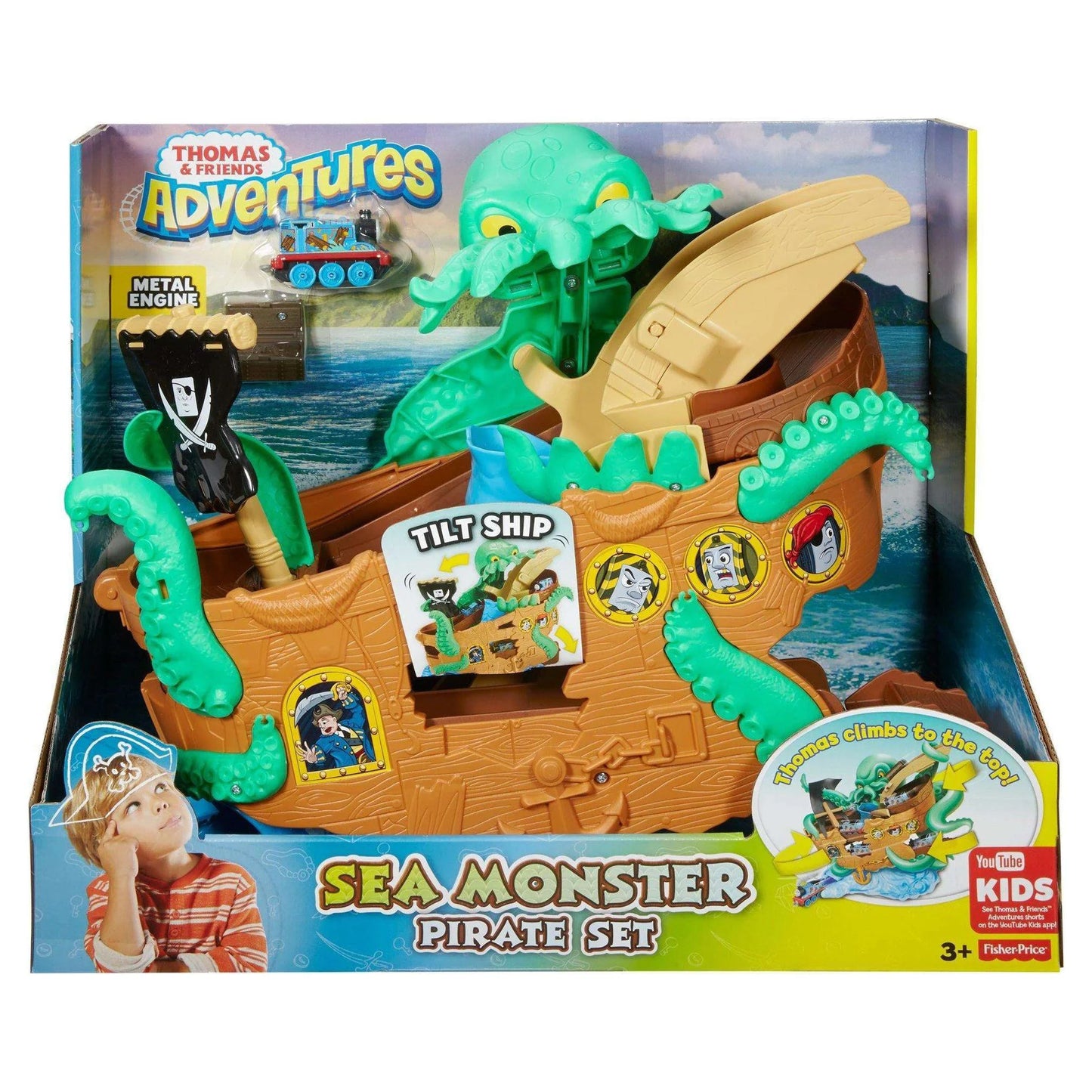 Thomas & Friends Adventures Sizeea Monster Pirate Playset