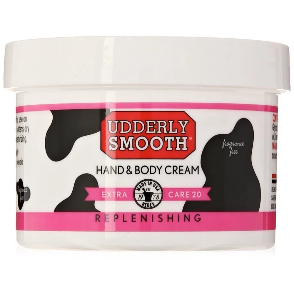 2 Pack Udderly Sizemooth Extra Care Cream with 20% Urea, Replenishing, 8 oz