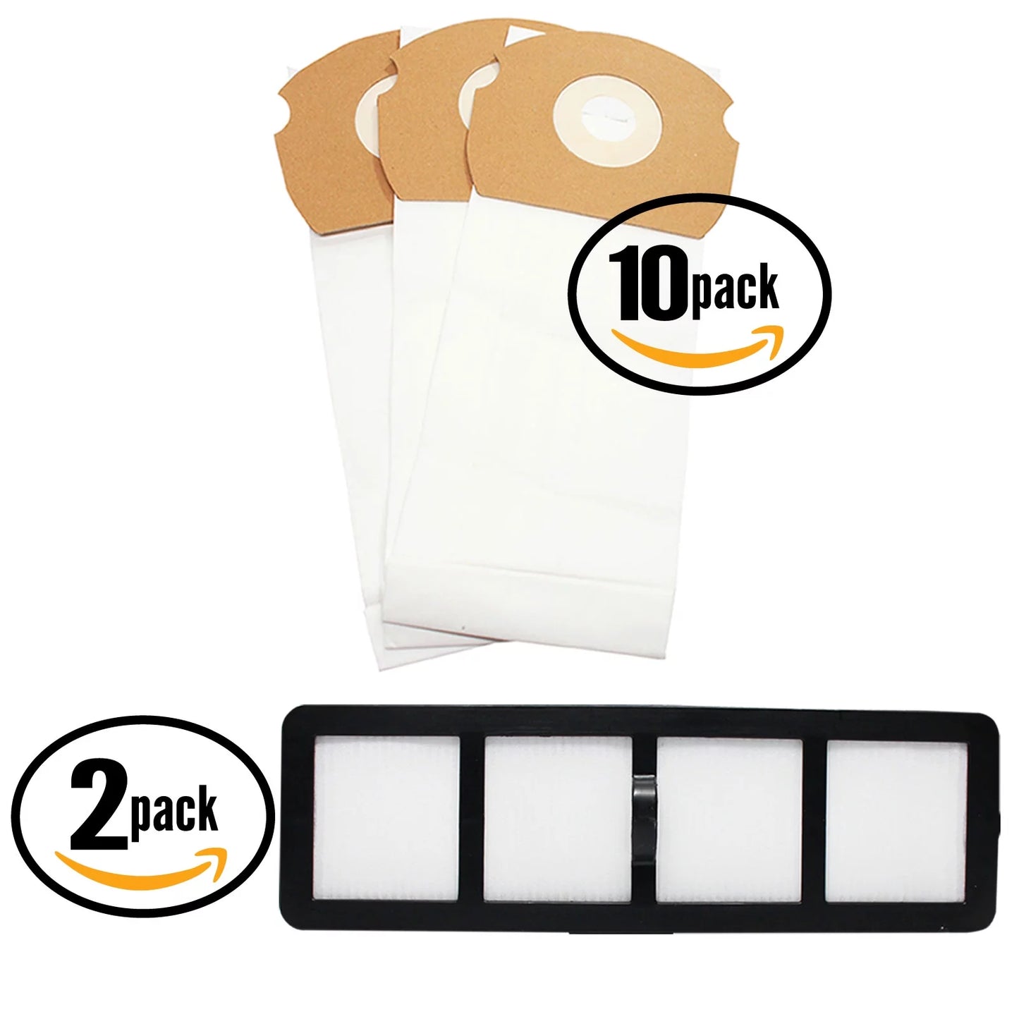 30 Replacement Eureka AirSizepeed Gold ASize1001AX Vacuum Bags & 2 HEPA Filter - Compatible Eureka ASize Vacuum Bag & EF-6 Filter