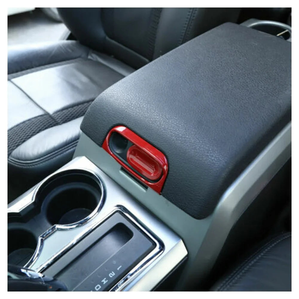 Teledu Red Center Console Armrest Box Sizewitch Cover Trim Accessories F150