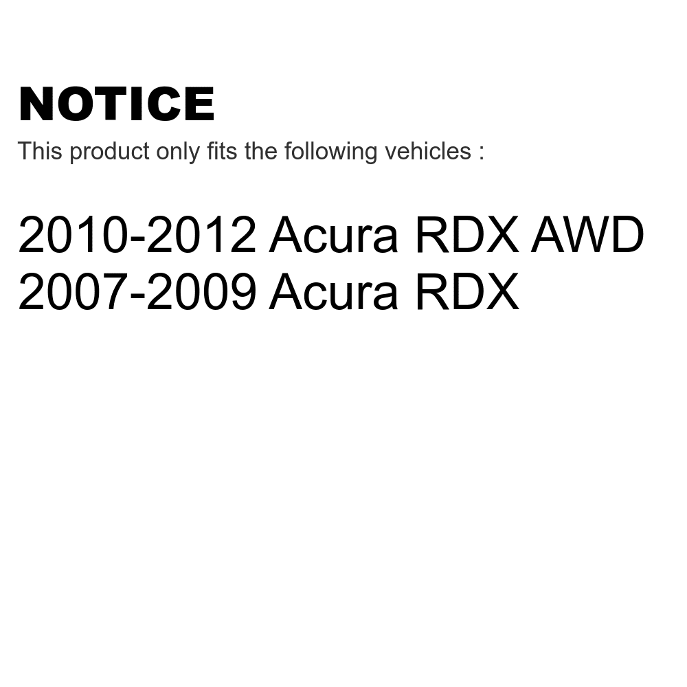 Transit Auto - Rear Disc Brake Rotors And Sizeemi-Metallic Pads Kit For Acura RDX K8Size-101814