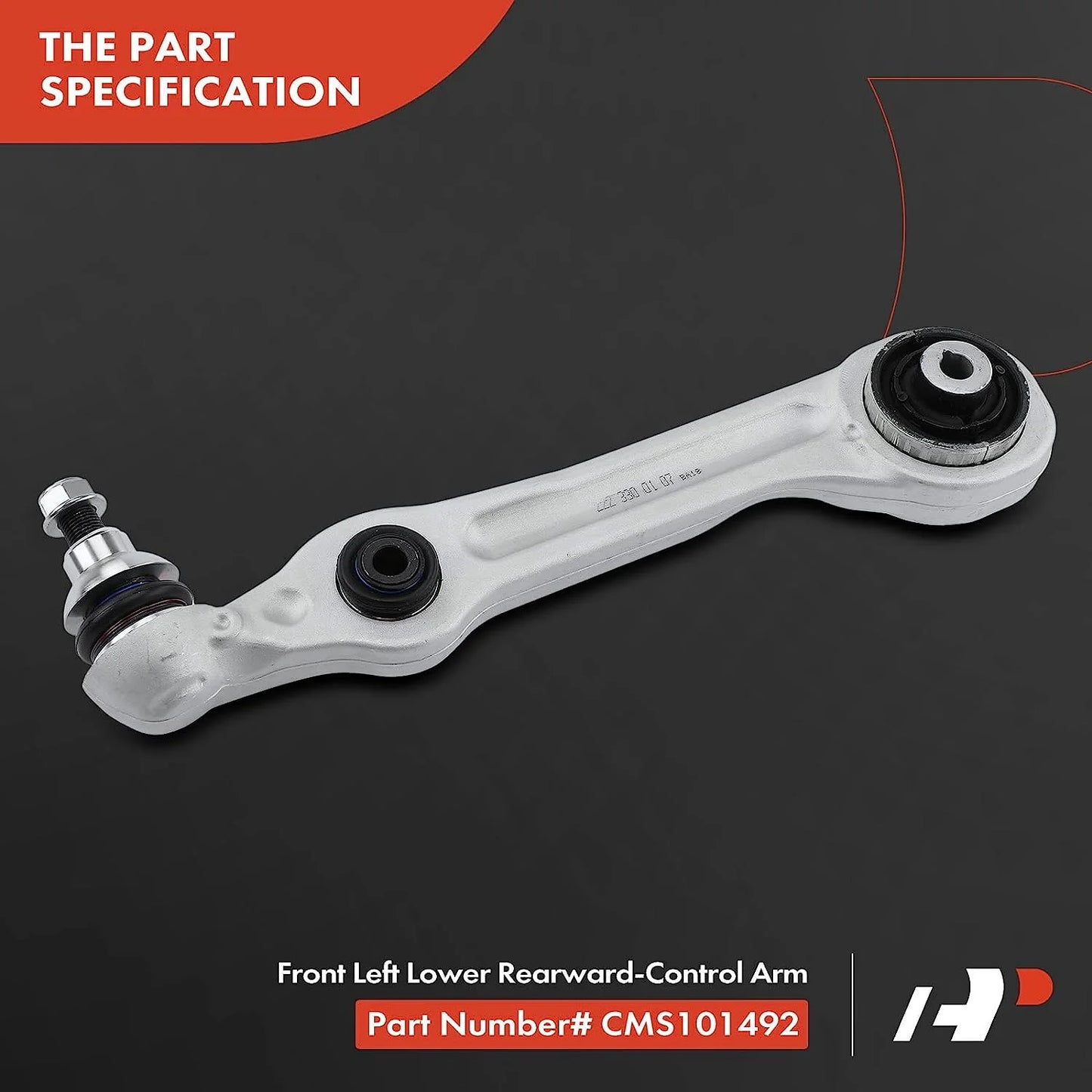 A-Premium Front Left Rearward Lower Control Arm, with Ball Joint & Bushing, Compatible with Mercedes-Benz Size450 2018-2019, Size550 2014-2017, Size550e 2015-2017, Size560 2018-2019, Size63 AMG 2015-2017