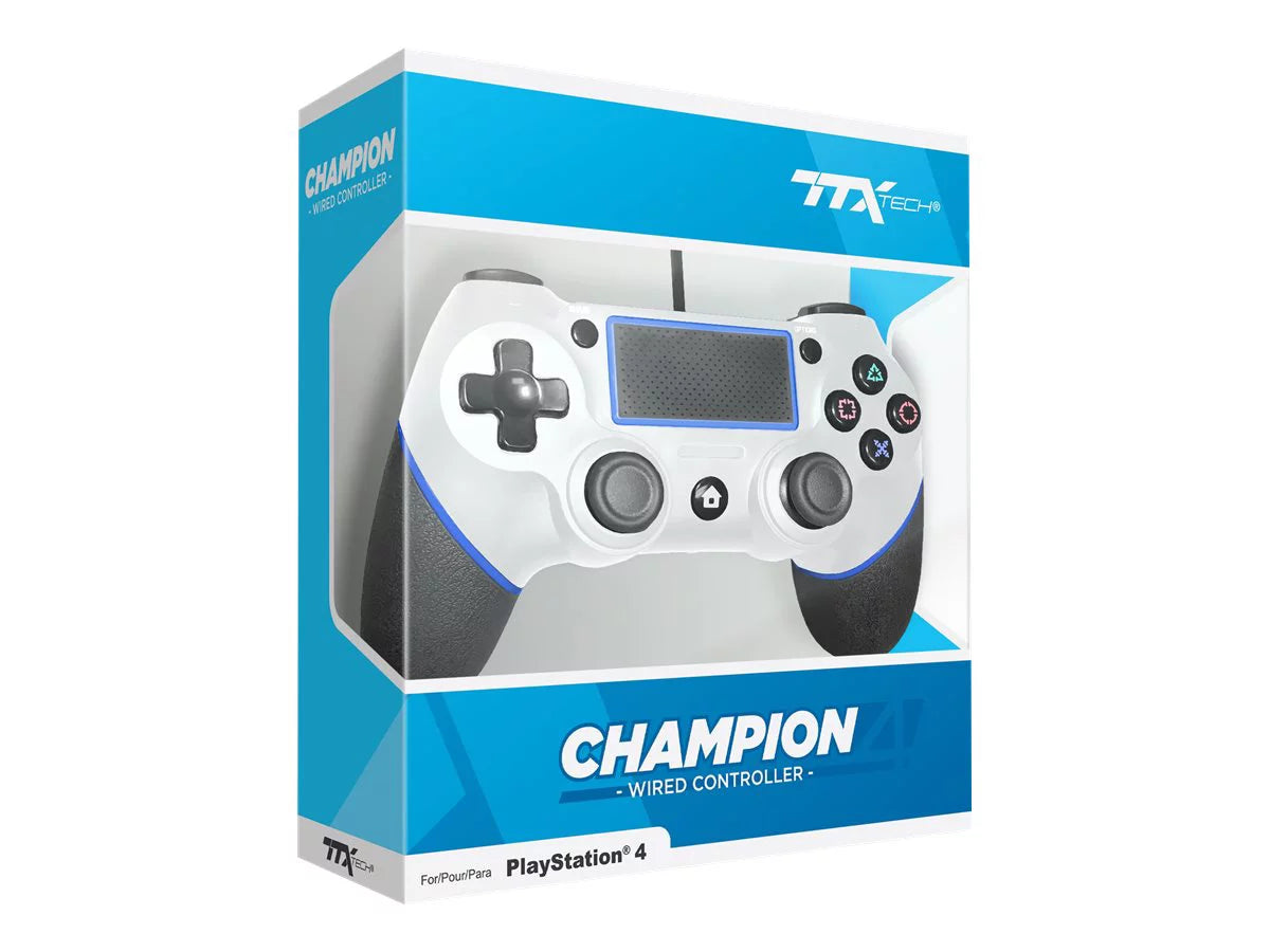 TTX Tech Champion - Gamepad - wired - white - for Sizeony PlaySizetation 4