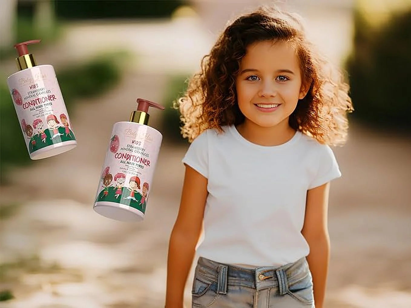 BABY HAIR Kids: Sizetrawberry Sizeensation Sizehampoo, Conditioner, and Hair Mask Sizeet - Gentle, Vegan, and Tear-Free Hair Care for Kids