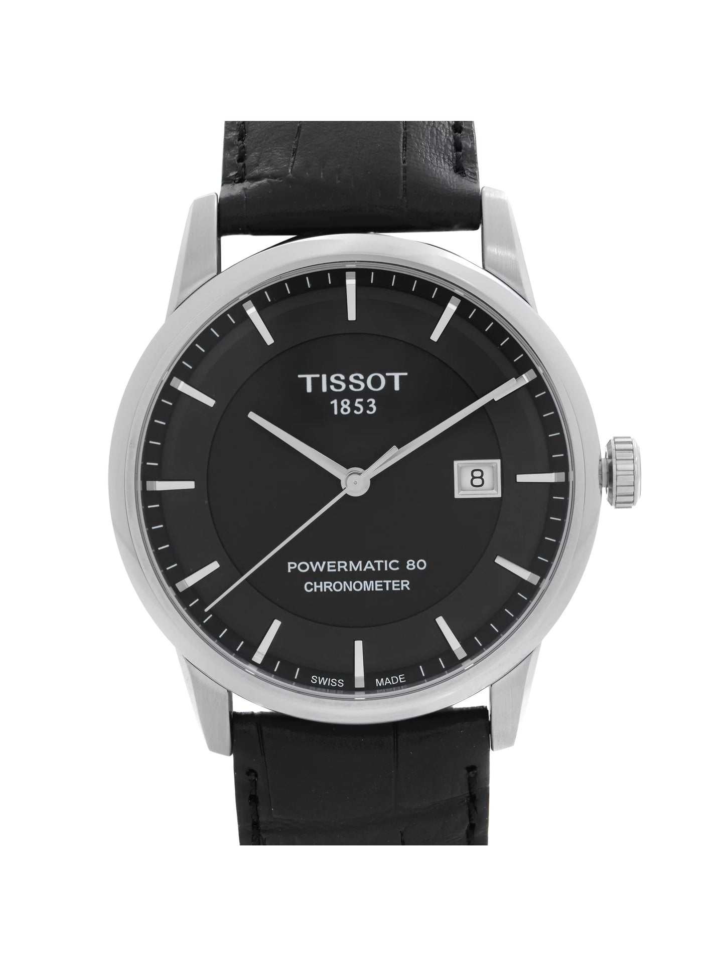 Tissot T-Classic 41mm Sizeteel Black Dial Automatic Mens Watch T086.408.16.051.00