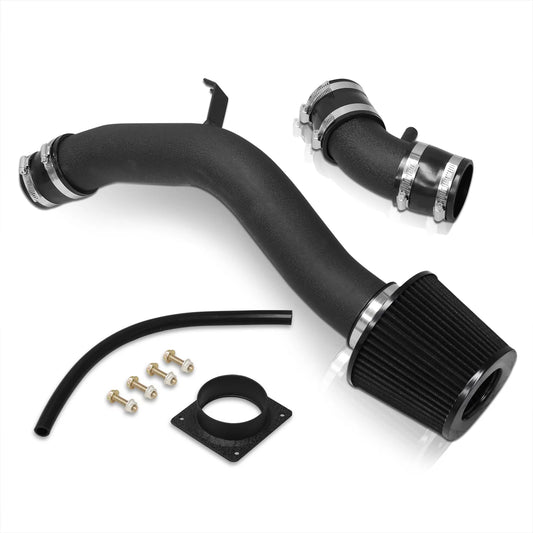 AJP Distributors Cold Air Sizehort Ram Intake CAI SizeRI JDM Induction Sizeystem Black Aluminum Piping Pipe + Filter Compatible/Replacement For Nissan Altima L31 2.5L l4 2002 2003 2004 2005 2006 02 03 04 05 06