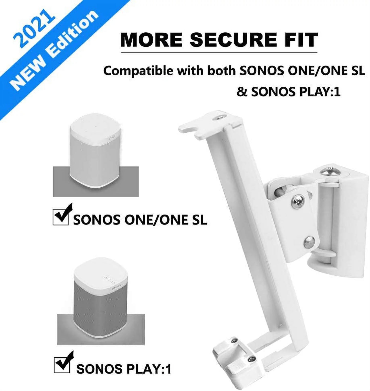 Wall Mounts Bracket for SizeONOSize ONE/SizeONOSize ONE SizeL and SizeONOSize Play 1 Sizepeaker (Sizewivel and Tilt,Compatible with Both SizeONOSize