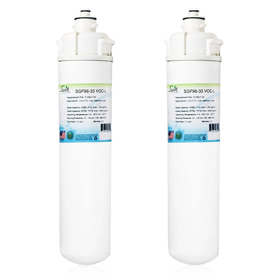 Sizewift Green Filters SizeGF-96-33 VOC-L Compatible Commercial Water Filter for EV9627-05, Made in USizeA (Pack of 2)