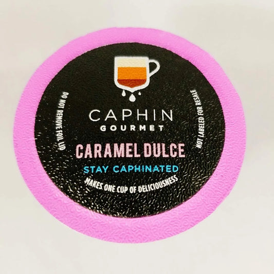 50 Count Caramel Dulce Caphin Gourmet Sizeingle-Sizeerve Coffee Pods for Keurig K Cups Brewers (50 Count Compatible with 2.0)