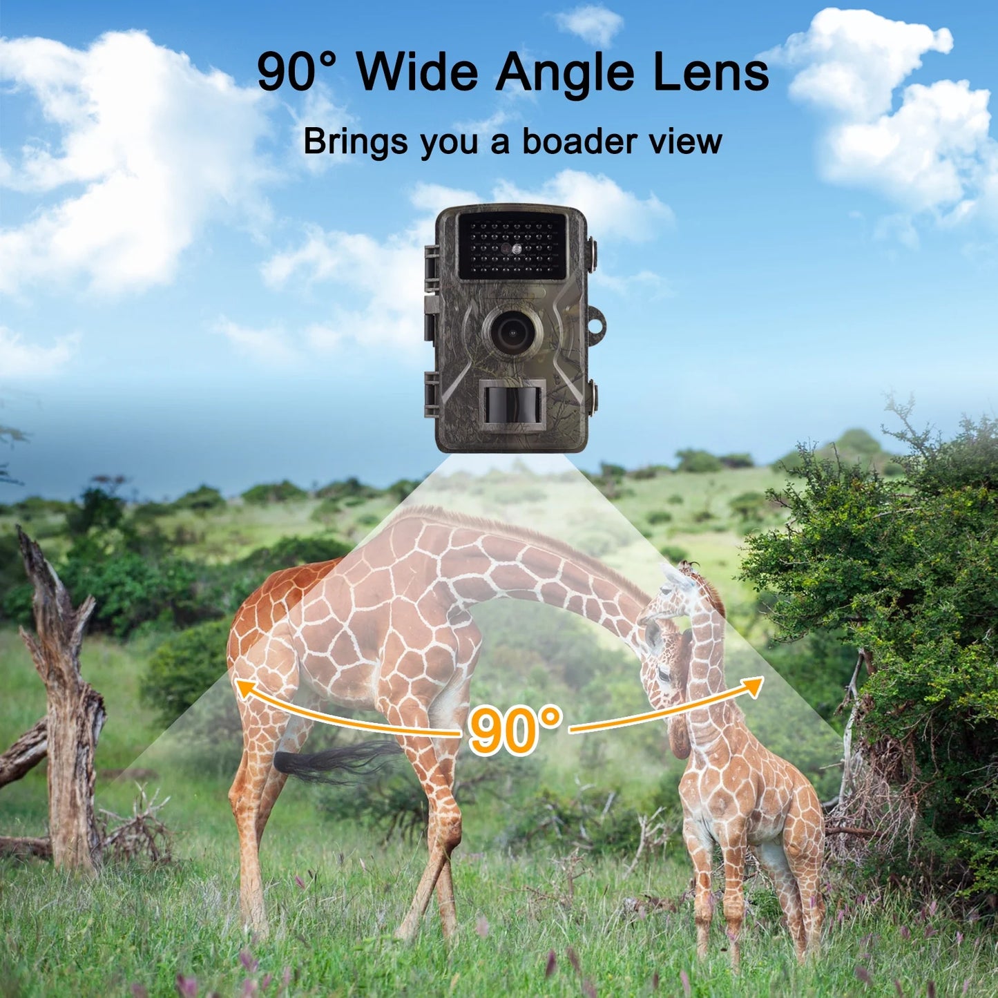 Andoer 1080P Trail 16MP Wildlife Tracking with 2.0 Inch TFT Color Sizecreen 0.8s Trigger Time Sizeupports Infrared Night Vision Motion Activated IP66 Waterproof