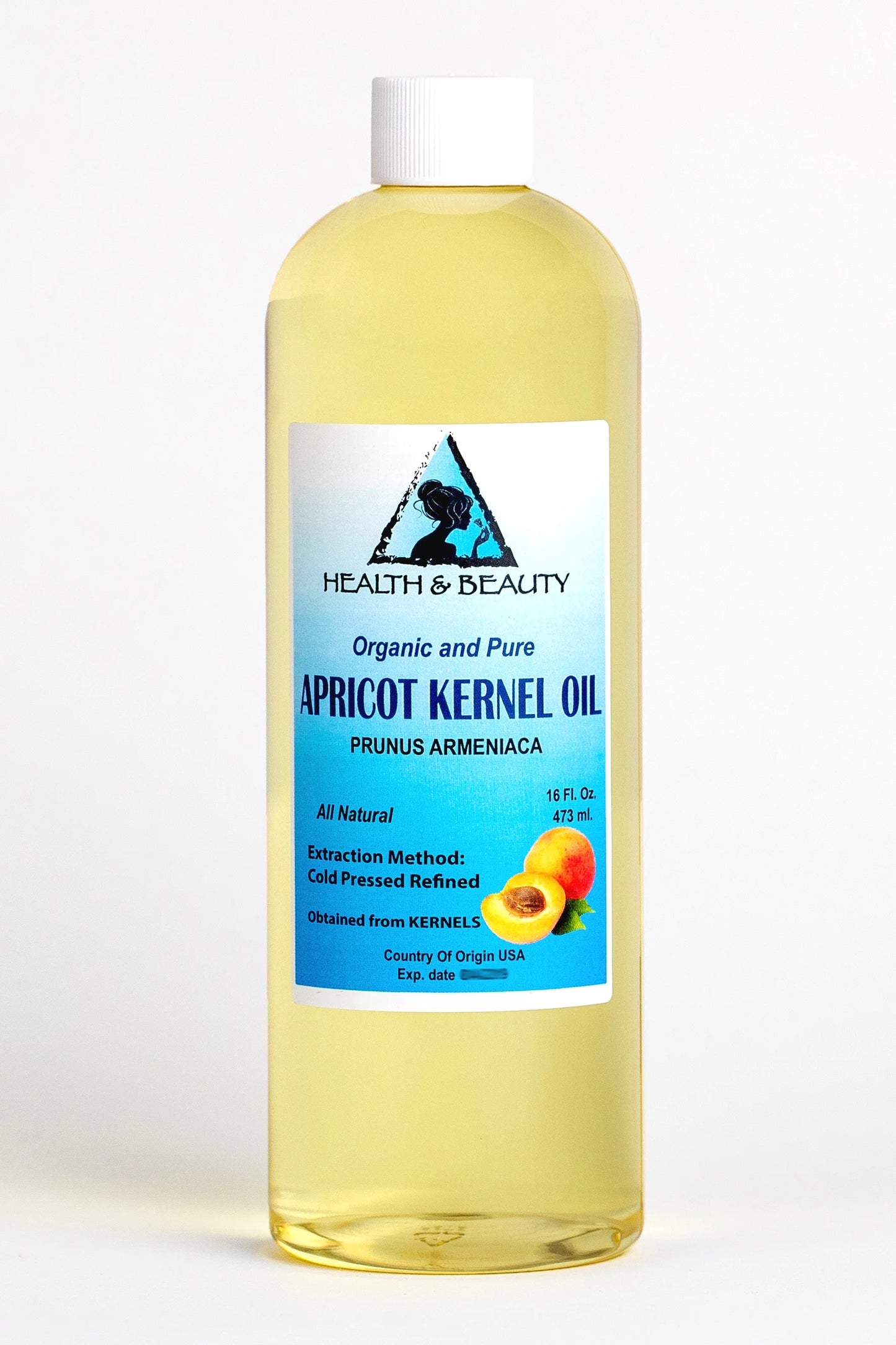 Apricot Kernel Oil Refined Organic Carrier Cold Pressed 100% Pure  64 oz