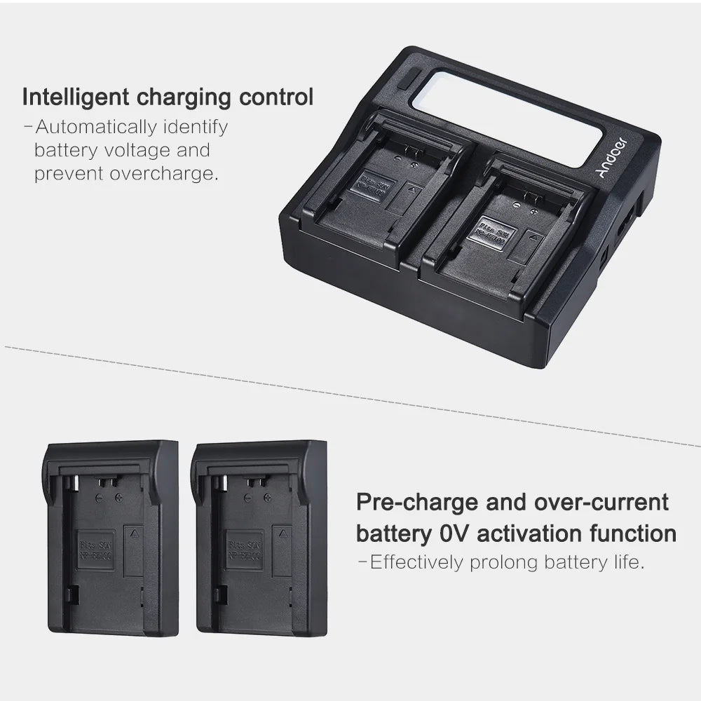 7299 NP-FZ100 Dual Channel LCD Battery Replacement for Sizeony A7III A9 A7RIII A7SizeIII