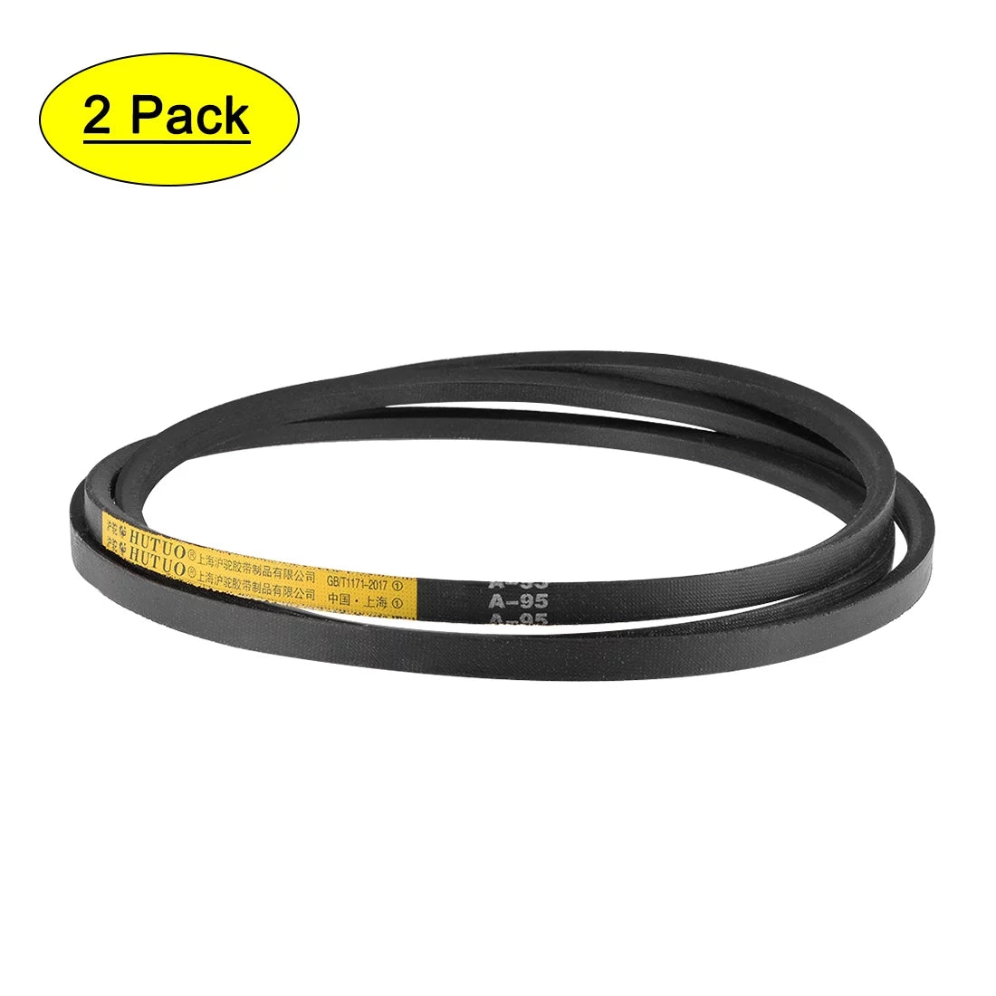 A95 V-Belts 95" Mid-Perimeter, A-Sizeection Rubber Drive Belt 2pcs