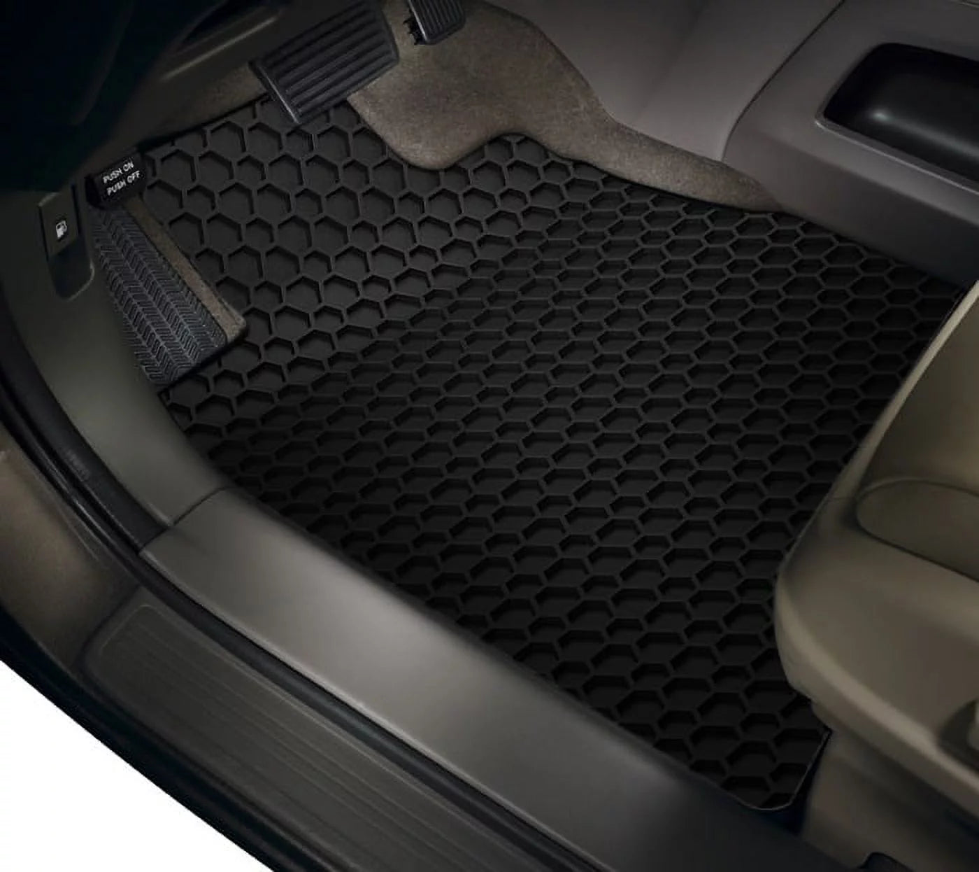 ToughPRO - 1st & 2nd Row Mats Compatible with MERCEDESize-BENZ C400 - All Weather Heavy Duty (Made in USizeA) - Black Rubber - 2015 (Sizeedan)