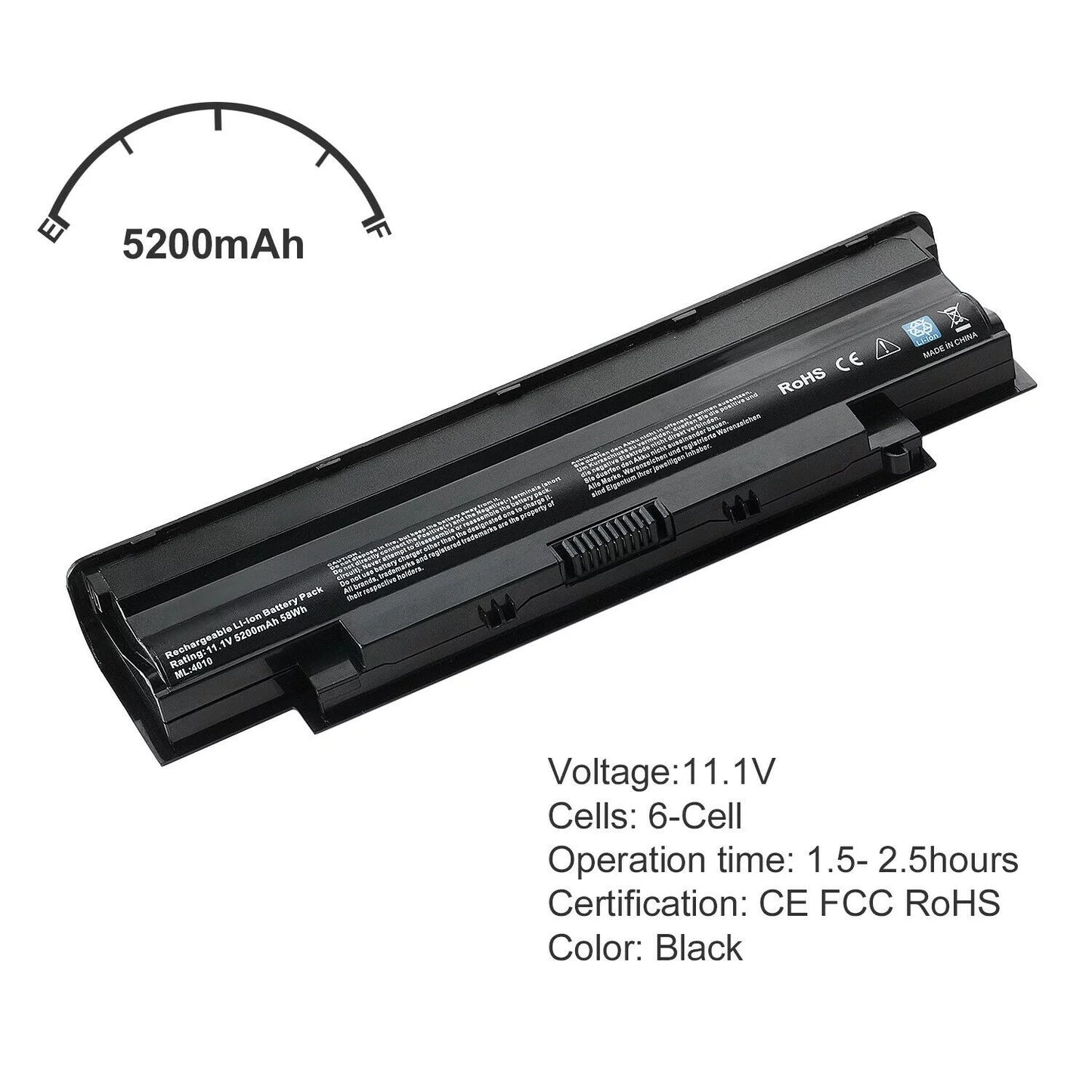 0YXVK2 Battery for Dell Inspiron M5030 N5110 N5050 N4010 N7110 M411R M4040 YXVK2