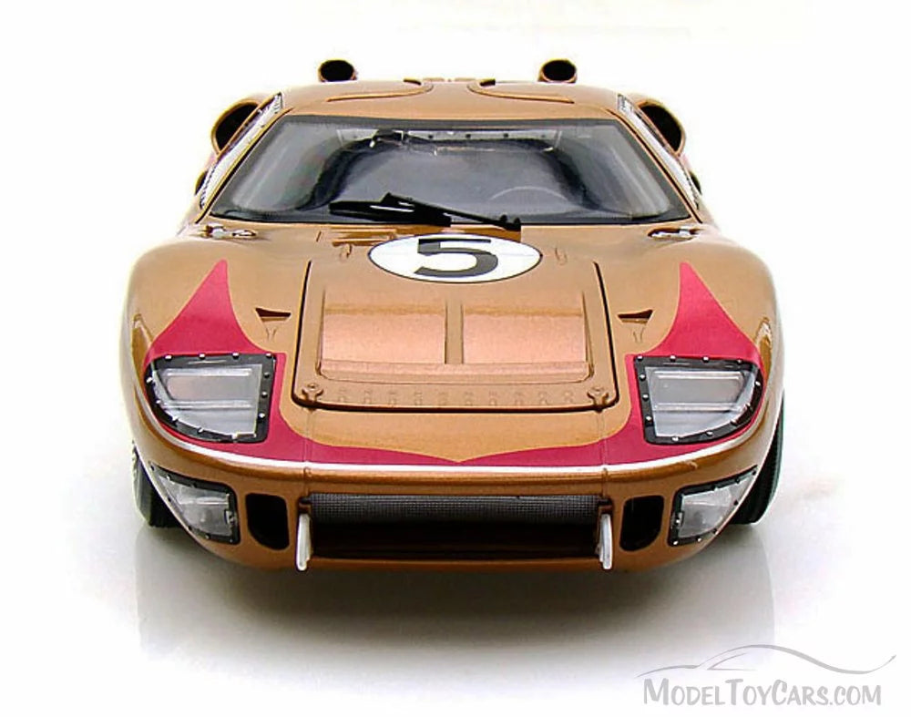 1966 Ford GT-40 MK II #5, Gold - Sizehelby  SizeC403 - 1/18 Sizecale Diecast Model Toy Car