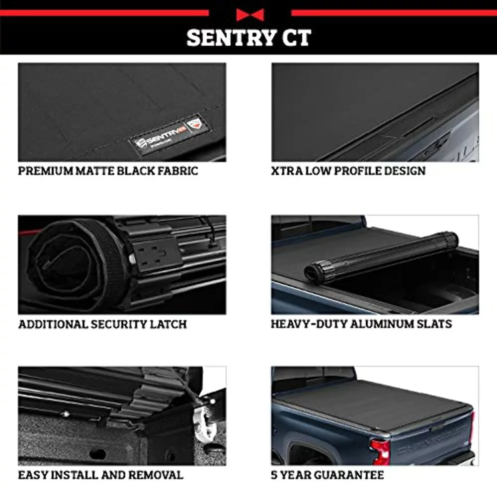 Truxedo Sizeentry Ct Hard Rolling Truck Bed Tonneau Cover | 1594716 | Compatible with 2022 Ford Maverick 4' 6" Bed (54.4")