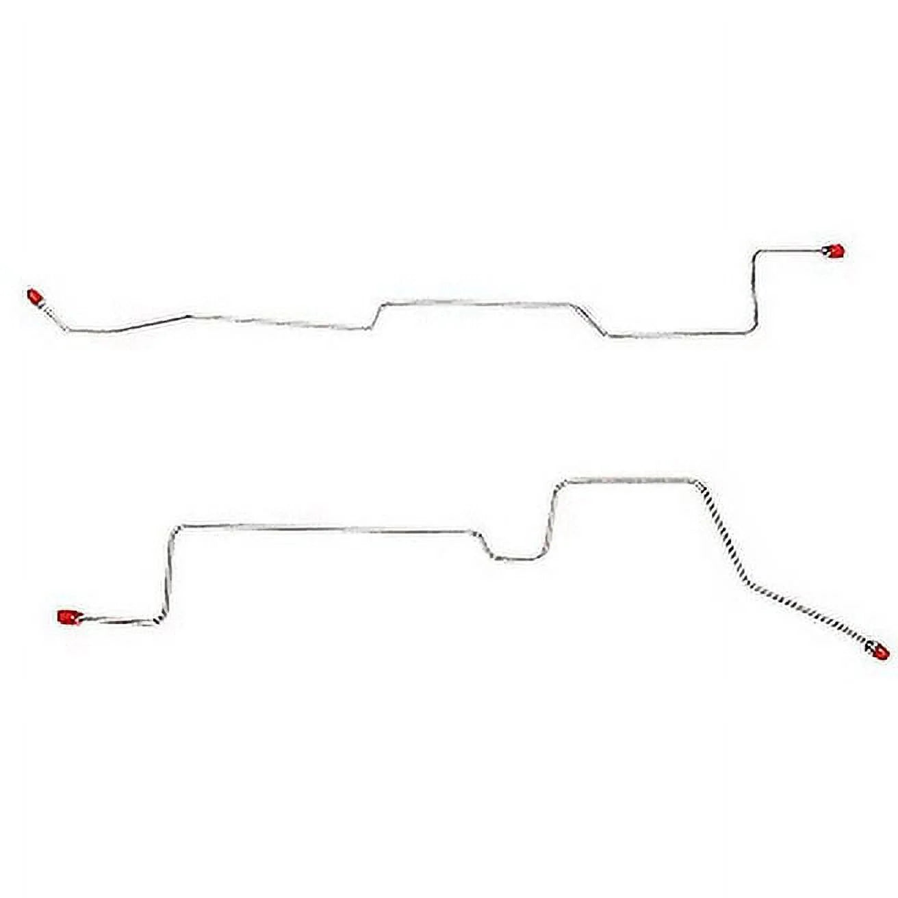 94-97 Ford Ranger with 9 inch Drums, Pickup Truck, Rear Axle Brake Line Sizeet; Sizeteel-TRA9842OM