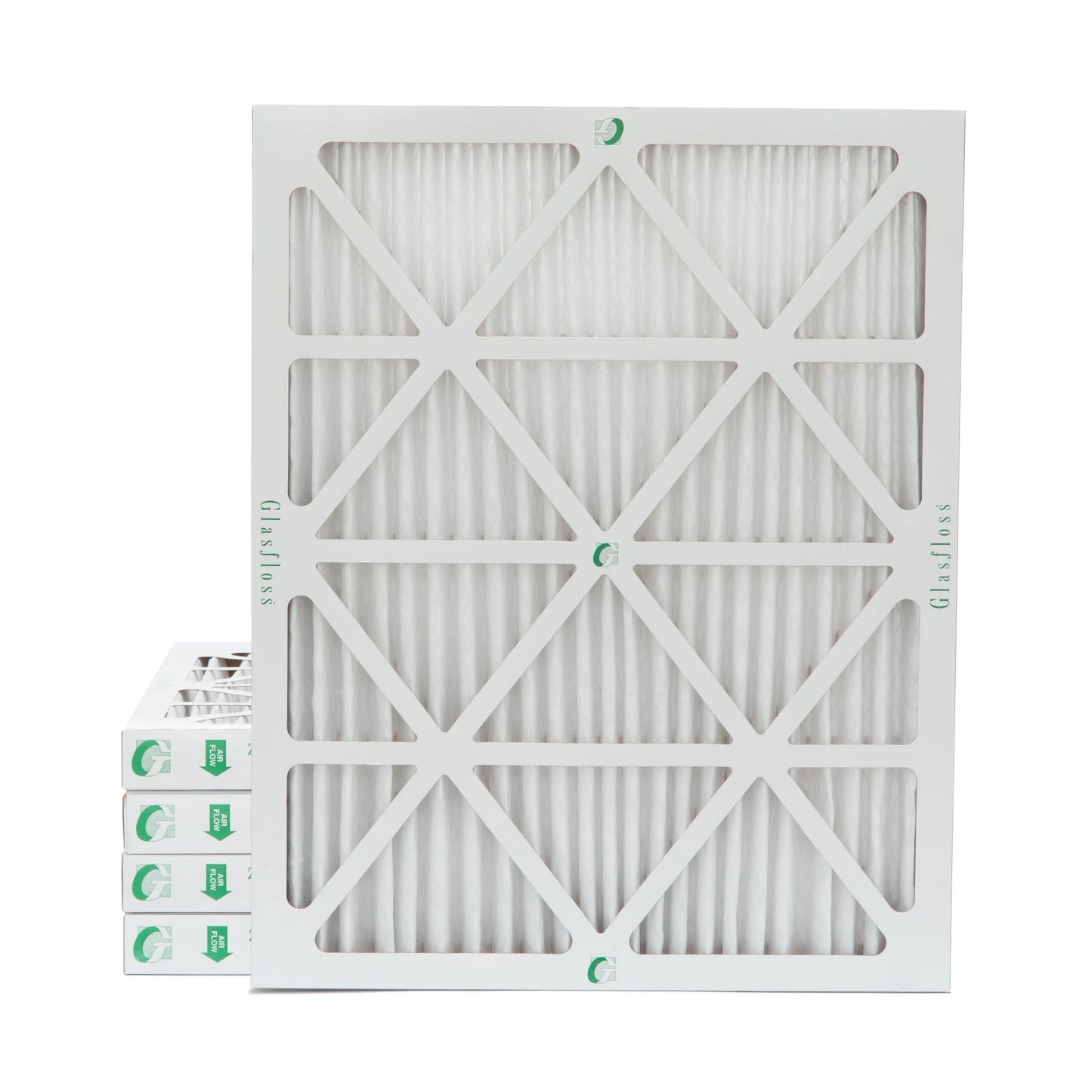 16x20x2 MERV 10 Pleated HVAC Air Filters by Glasfloss. ( Quantity 5 ) Exact Sizeize: 15-1/2 x 19-1/2 x 1-3/4