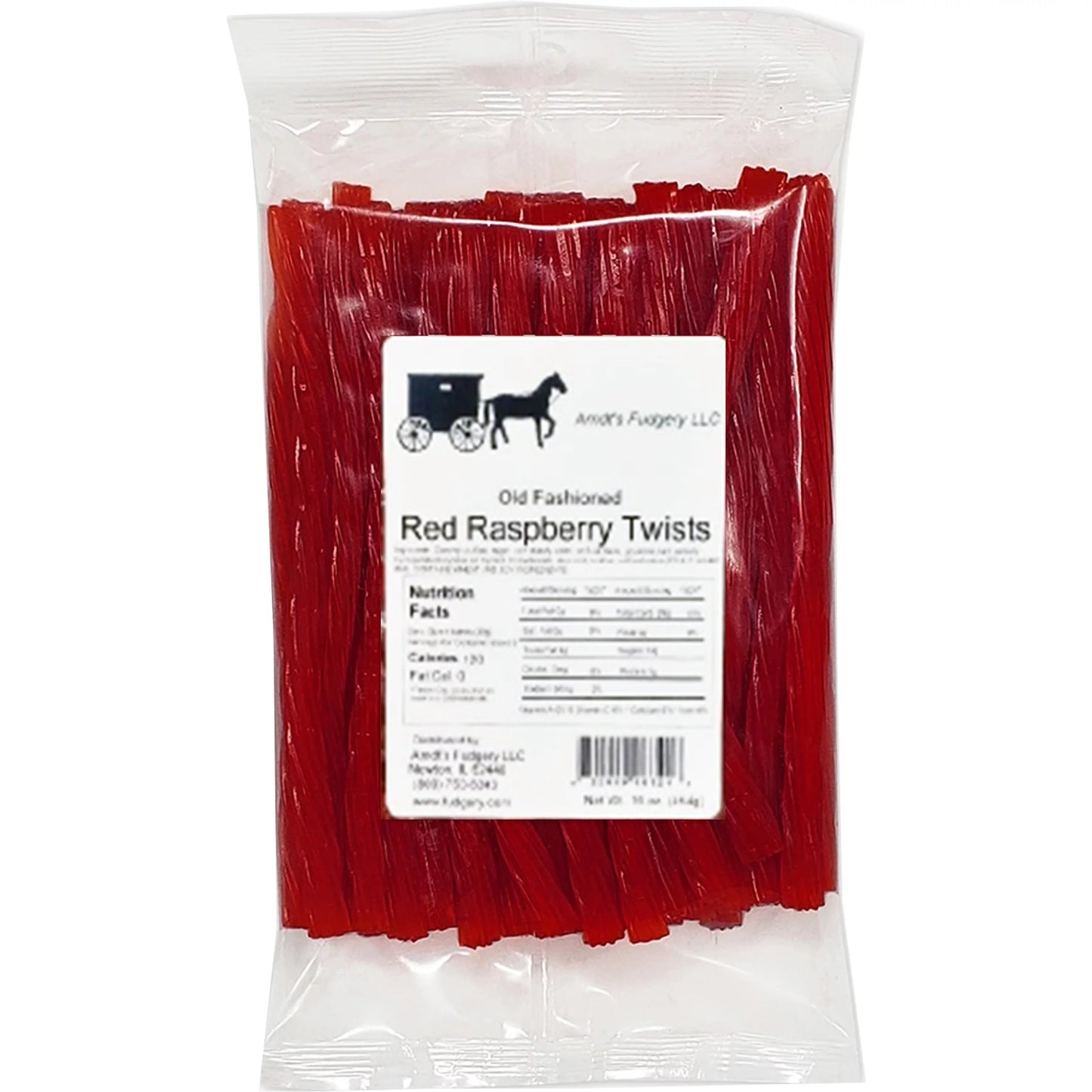 Amish Licorice Twists - Three 16 Oz Pkgs - Red Raspberry