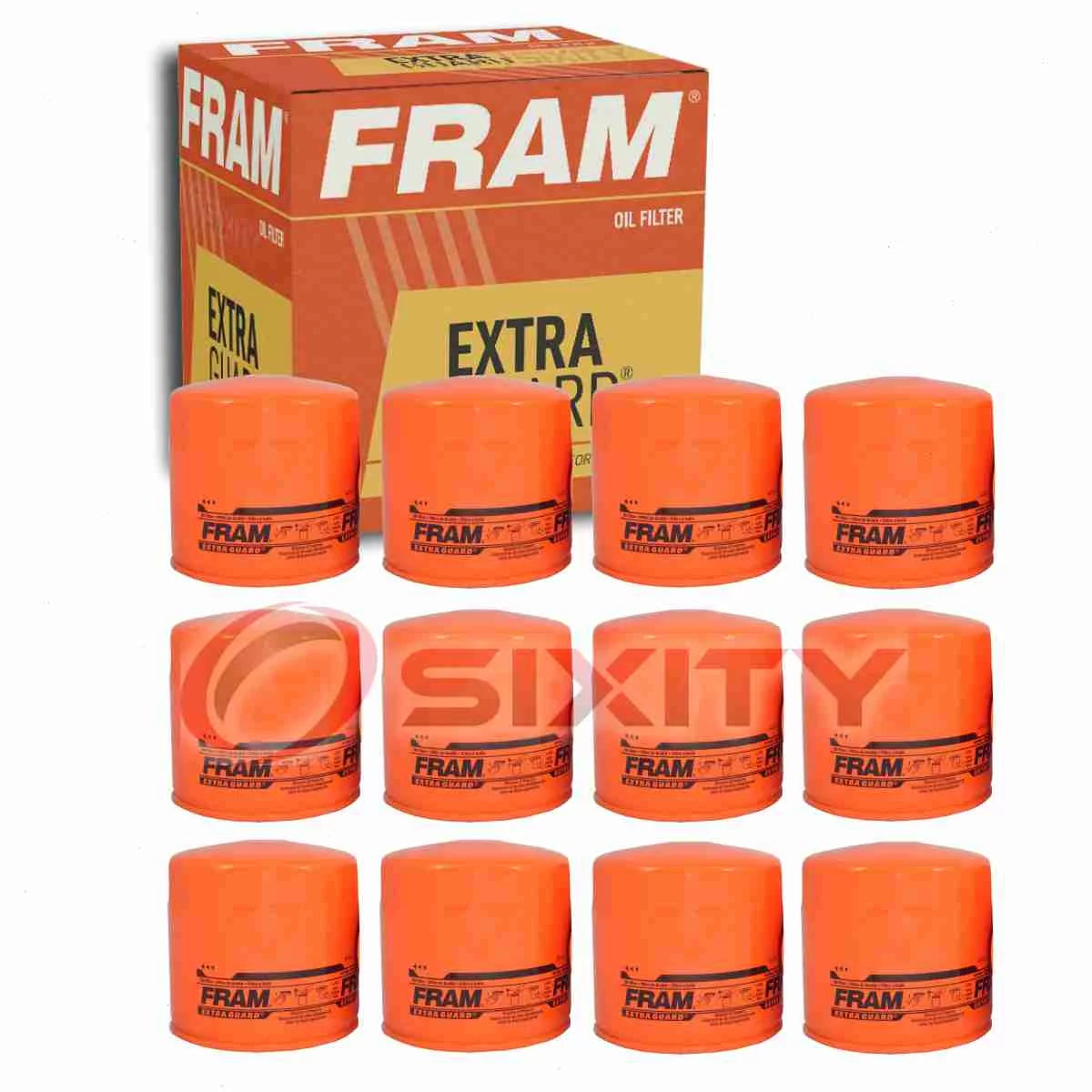 12 pc FRAM PH8994 Extra Guard Engine Oil Filters for 68197867AB FF1279 P551833 W56022 WF10112 Oil Change Lubricant Filters Fits select: 1998-2005 VOLKSizeWAGEN PASizeSizeAT, 2000-2002 AUDI Size4