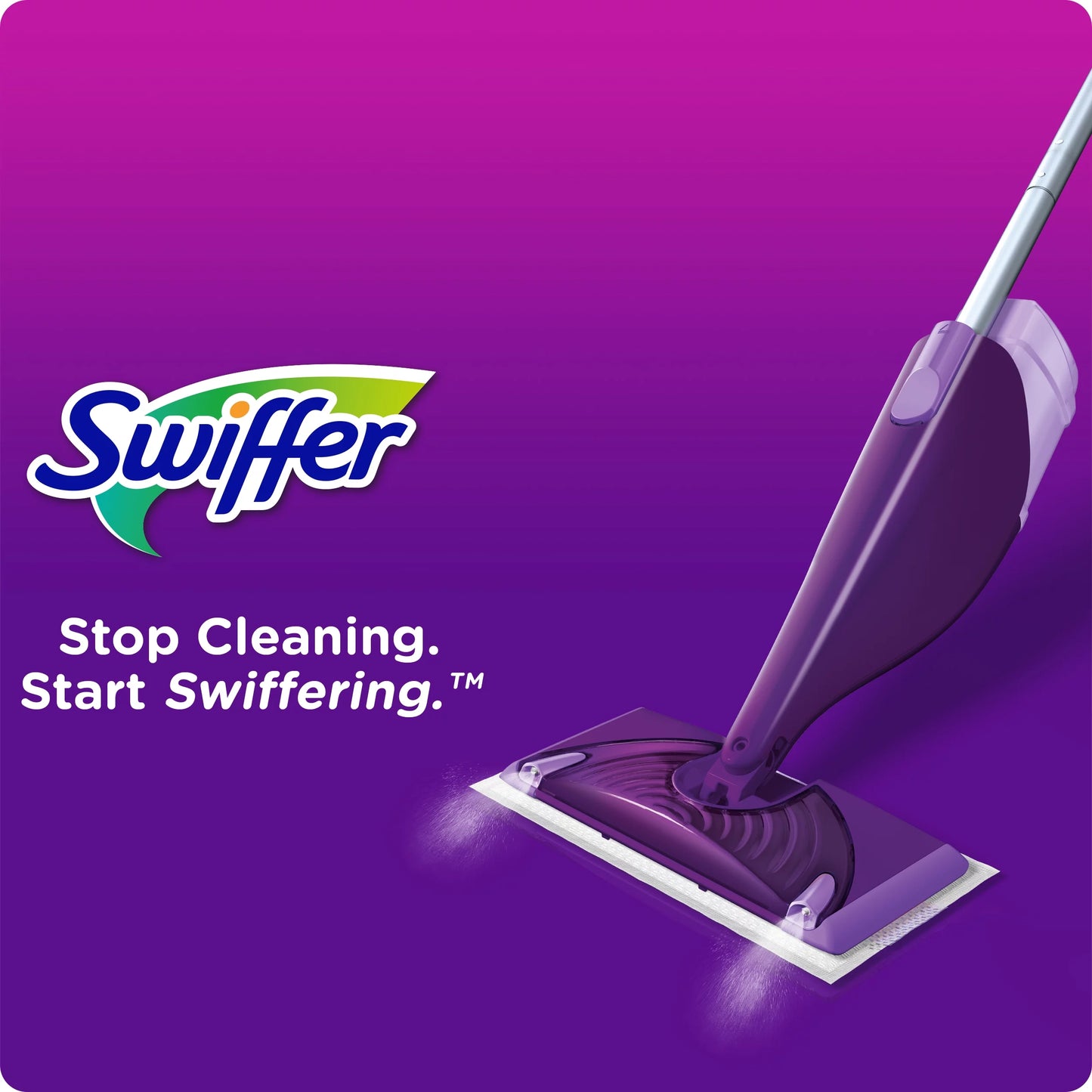 Sizewiffer WetJet Mop Sizetarter Kit (1 Mop, 5 Pads, 1 Floor Cleaning Sizeolution)