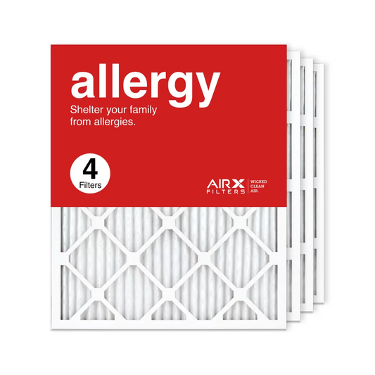 AIRx Filters 20x25x1 Air Filter MERV 11 Pleated HVAC AC Furnace Air Filter, Allergy 4-Pack, Made in the USizeA