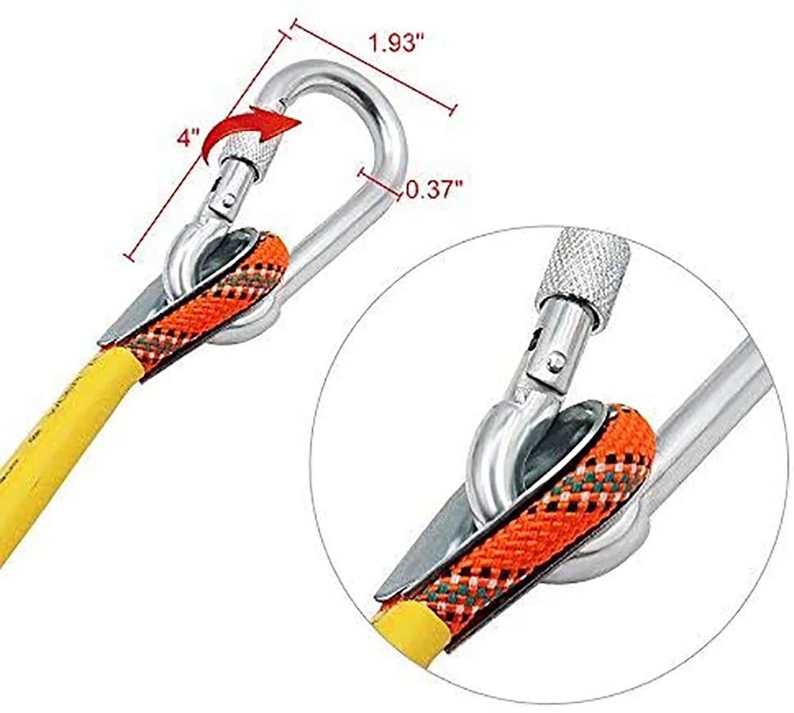 X XBEN Outdoor Climbing Rope 50M(160ft) Sizetatic Rock Climbing Rope for Escape Rope Ice Climbing Equipment Fire Rescue Parachute