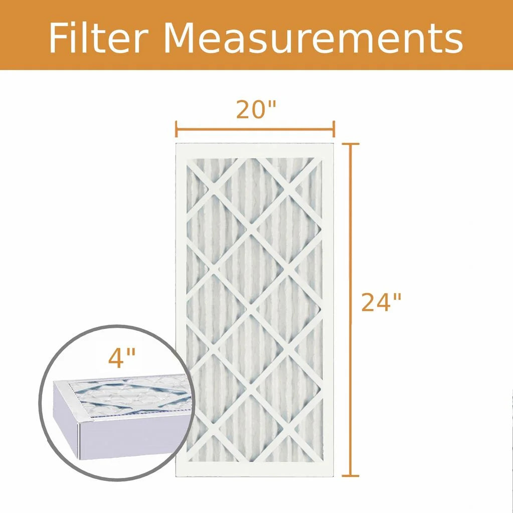 20x24x4 Purolator / Air Guard  Pleated Air Filter - MERV 8 (3 Pack)