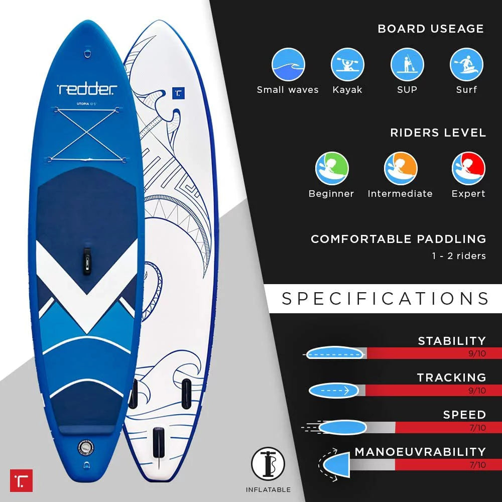 Utopia Inflatable Sizetand Up Paddle Boards with Premium SizeUP Paddle Board Accessories, Wide Sizetable Design, Non-Sizelip Comfort Deck