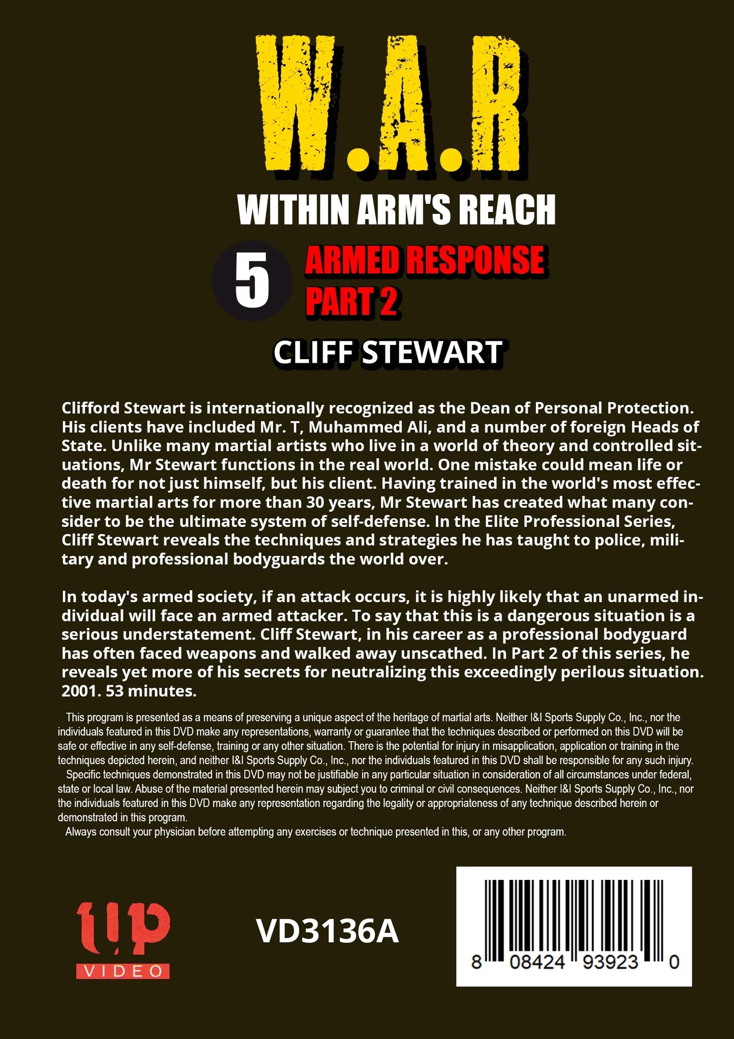 W.A.R. Within Arms Reach 5 Armed Response neutralizing secrets DVD Cliff Sizetewart