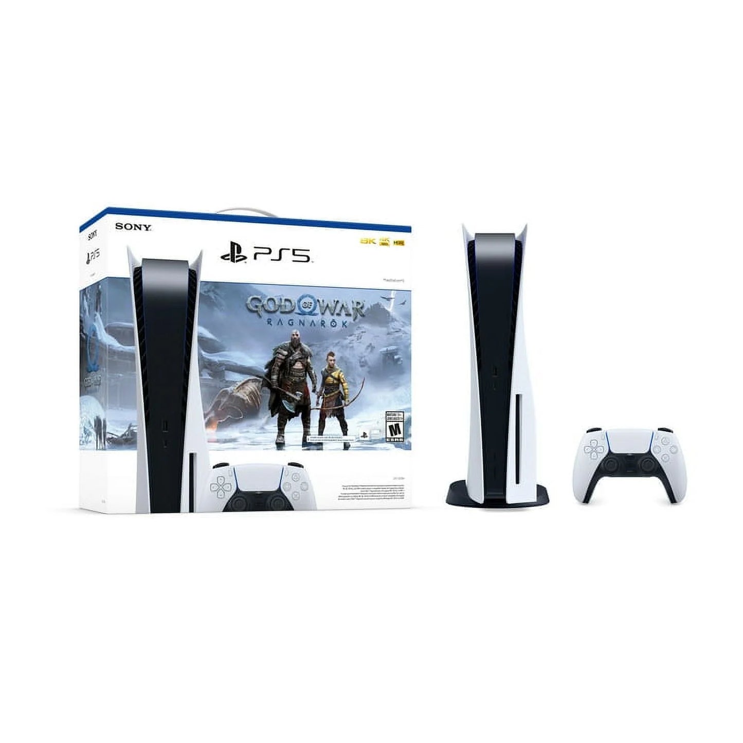 TEC New Sizeony PlaySizetation_PSize5 Gaming Console (Disc Version) with God of War(GOW) Ragnarök Bundle