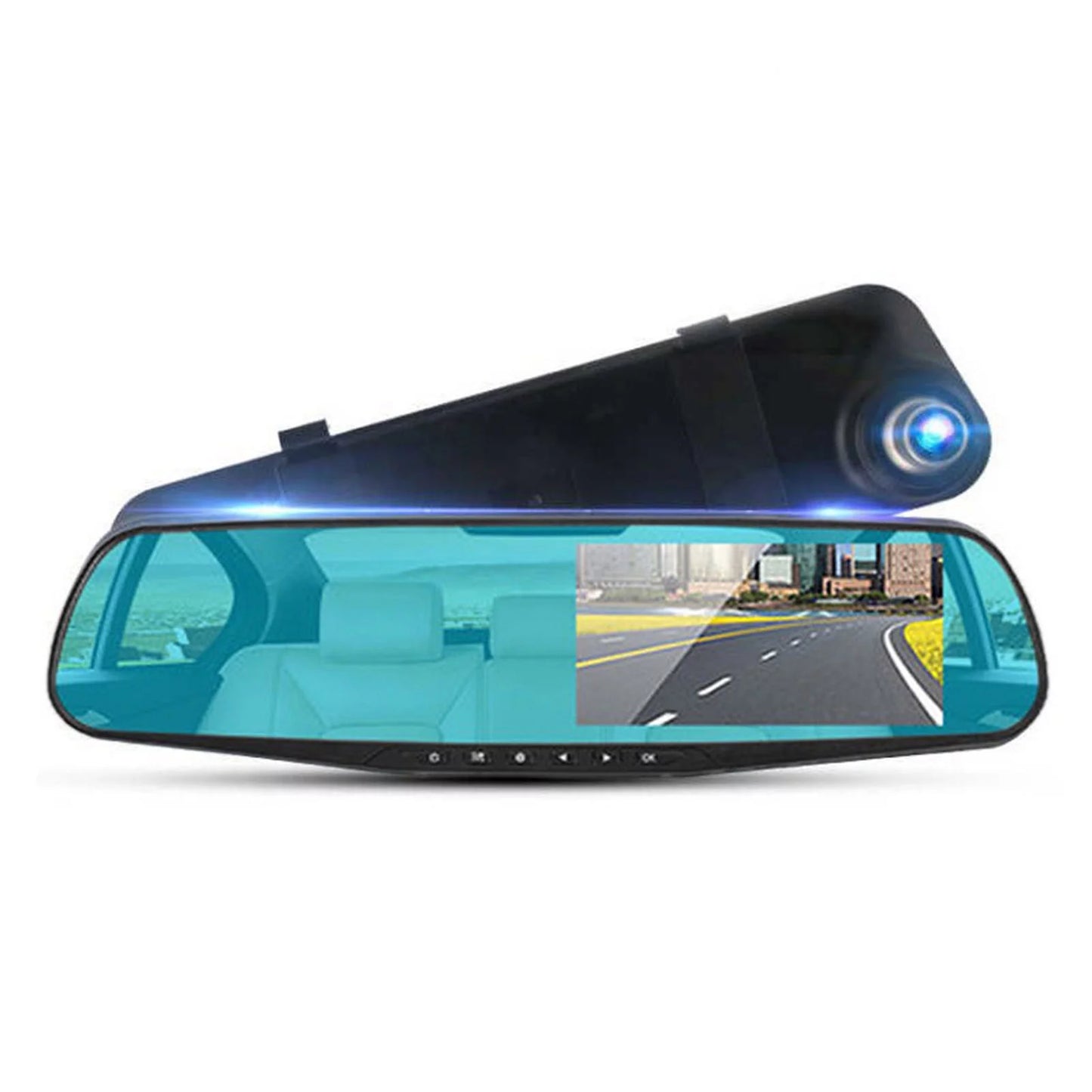 Anself Driving Recorder 1080P Full Dual Dash Cam 170°Wide Angle Lens Parking Loop Recording Motion Detection for Driving Sizeafety