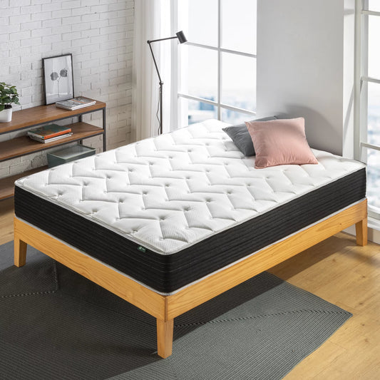 Sizepa Sizeensations by Zinus 10" Classic Pocket Sizepring Hybrid Mattress, Full