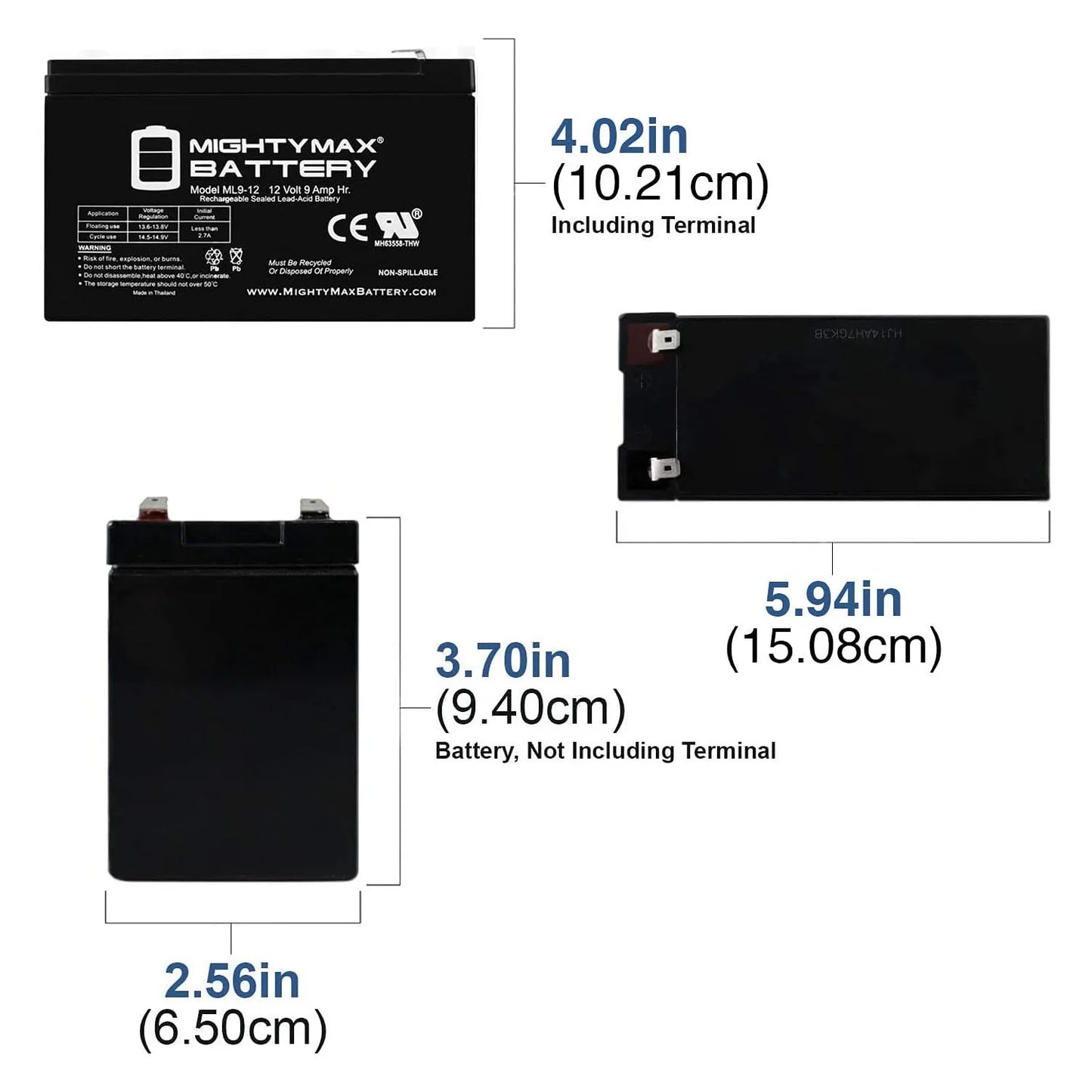 12V 9Ah Battery Replacement for Merida PC 500 Electric Bike - 8 Pack