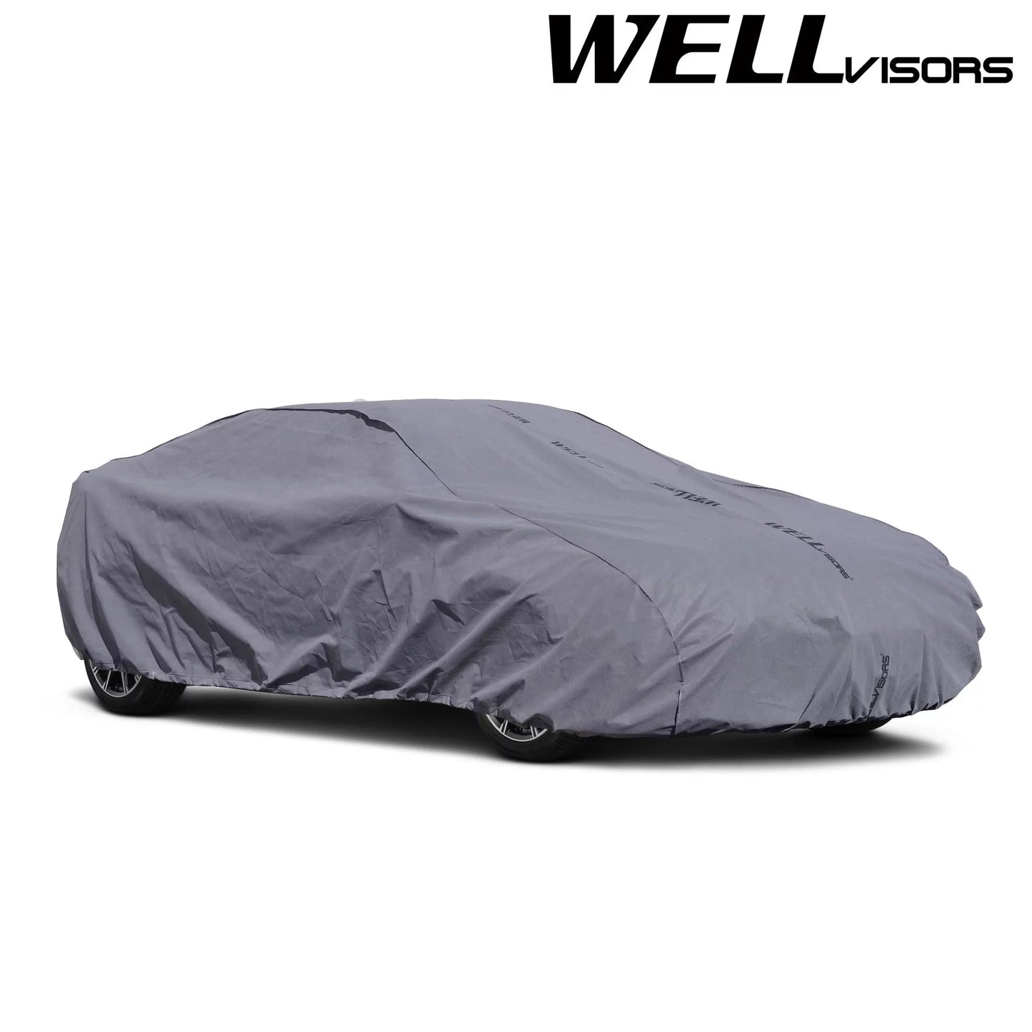 WellVisors All Weather UV Proof Gray Car Cover for 2017-2024 Genesis G80 3-6898089SizeN