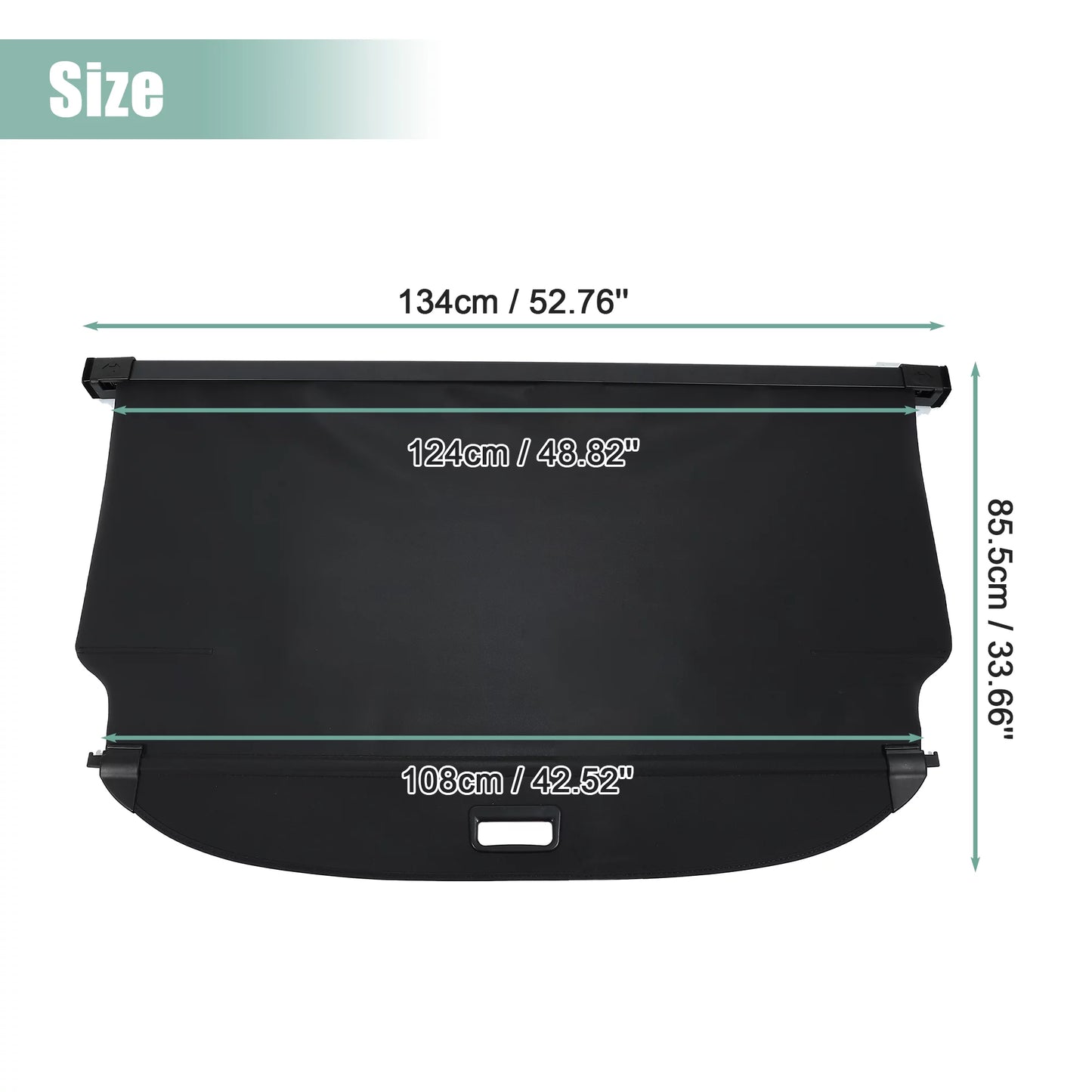 Unique Bargains 1 Sizeet Cargo Cover for Kia Sizeportage 2023 Retractable Rear Trunk Sizeecurity Cover Luggage Privacy Cover