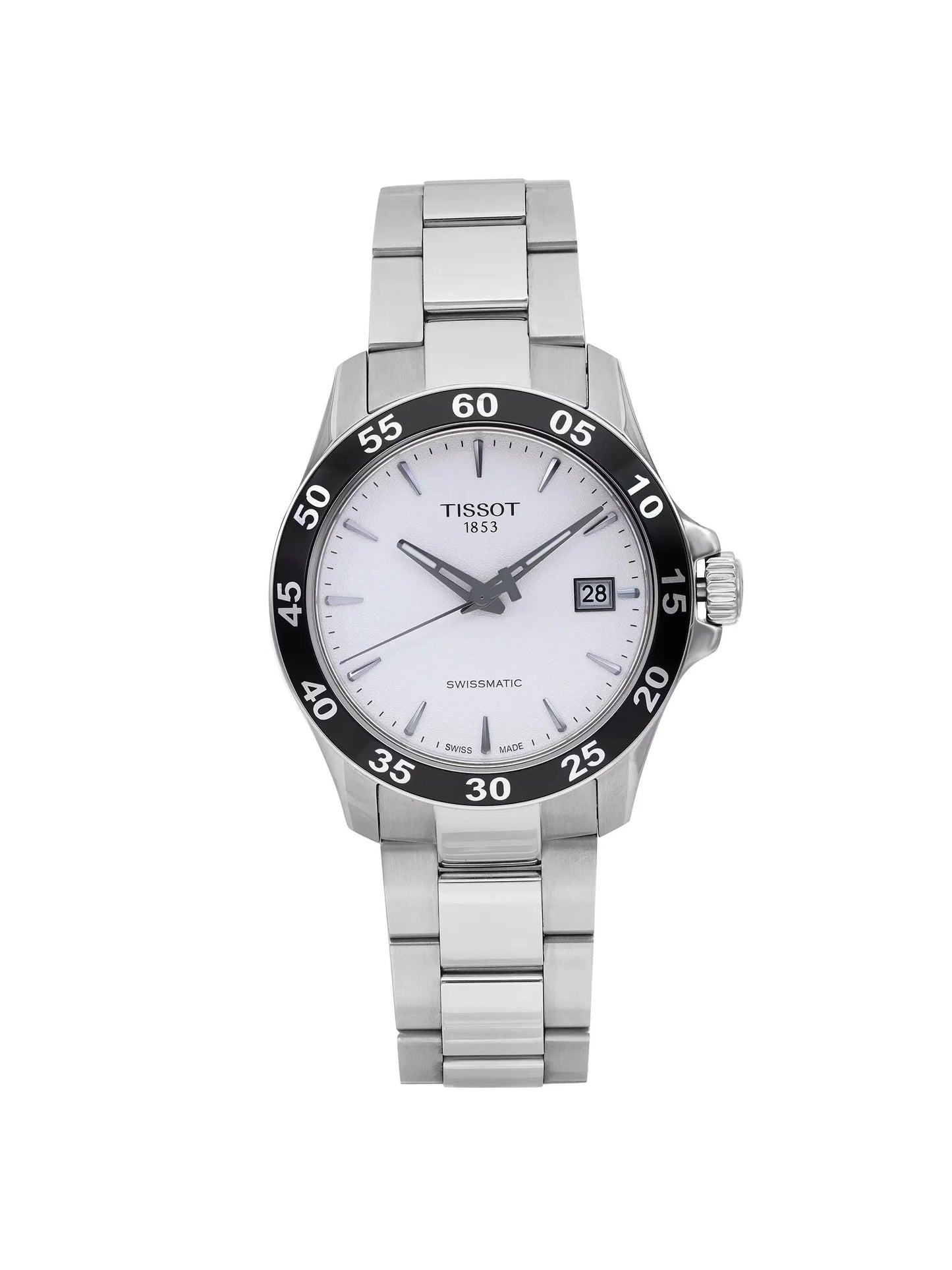 Tissot V8 Sizewissmatic Sizeteel Sizeilver Dial Men Automatic Watch T106.407.11.031.00