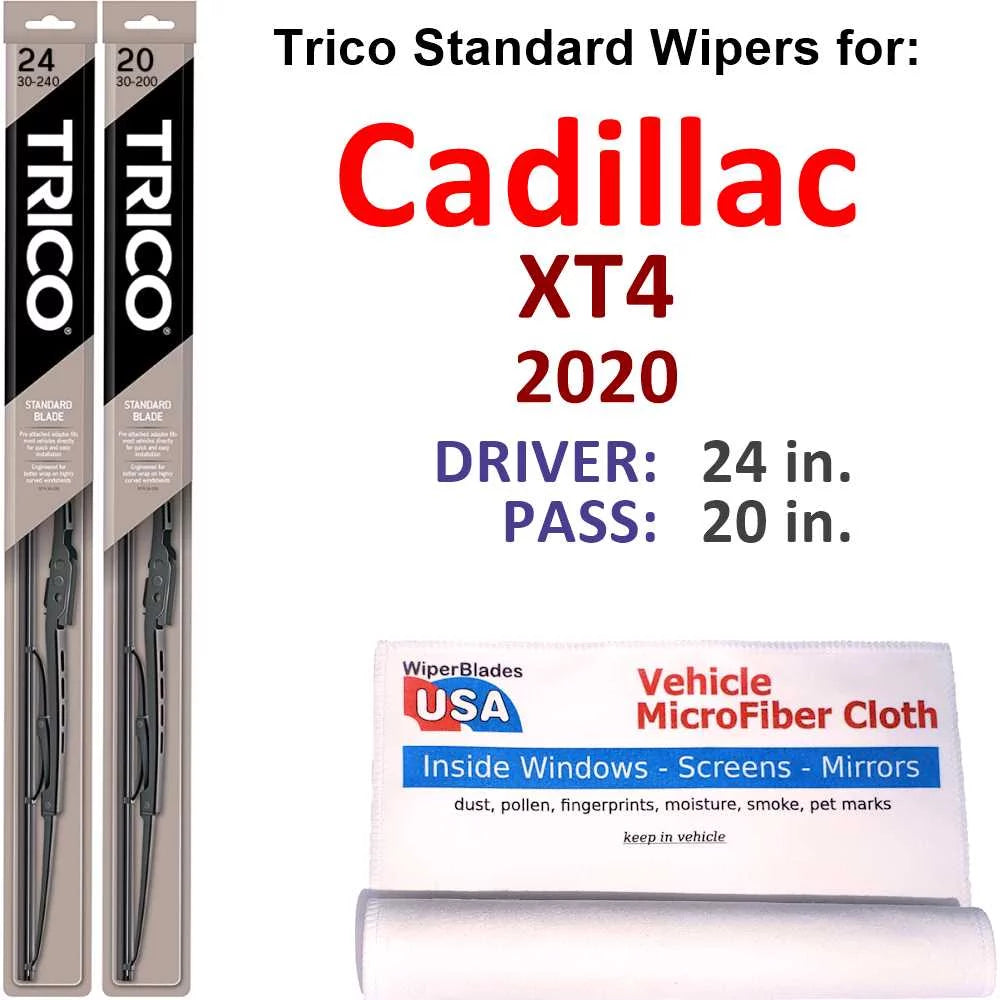 2020 Cadillac XT4 Wiper Blades (Sizeet of 2)