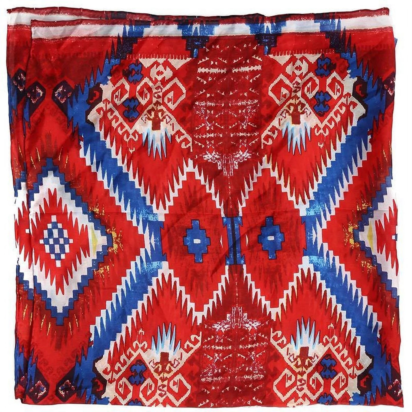 Wyoming Traders Aztec 4 Red/Blue Wild Rag