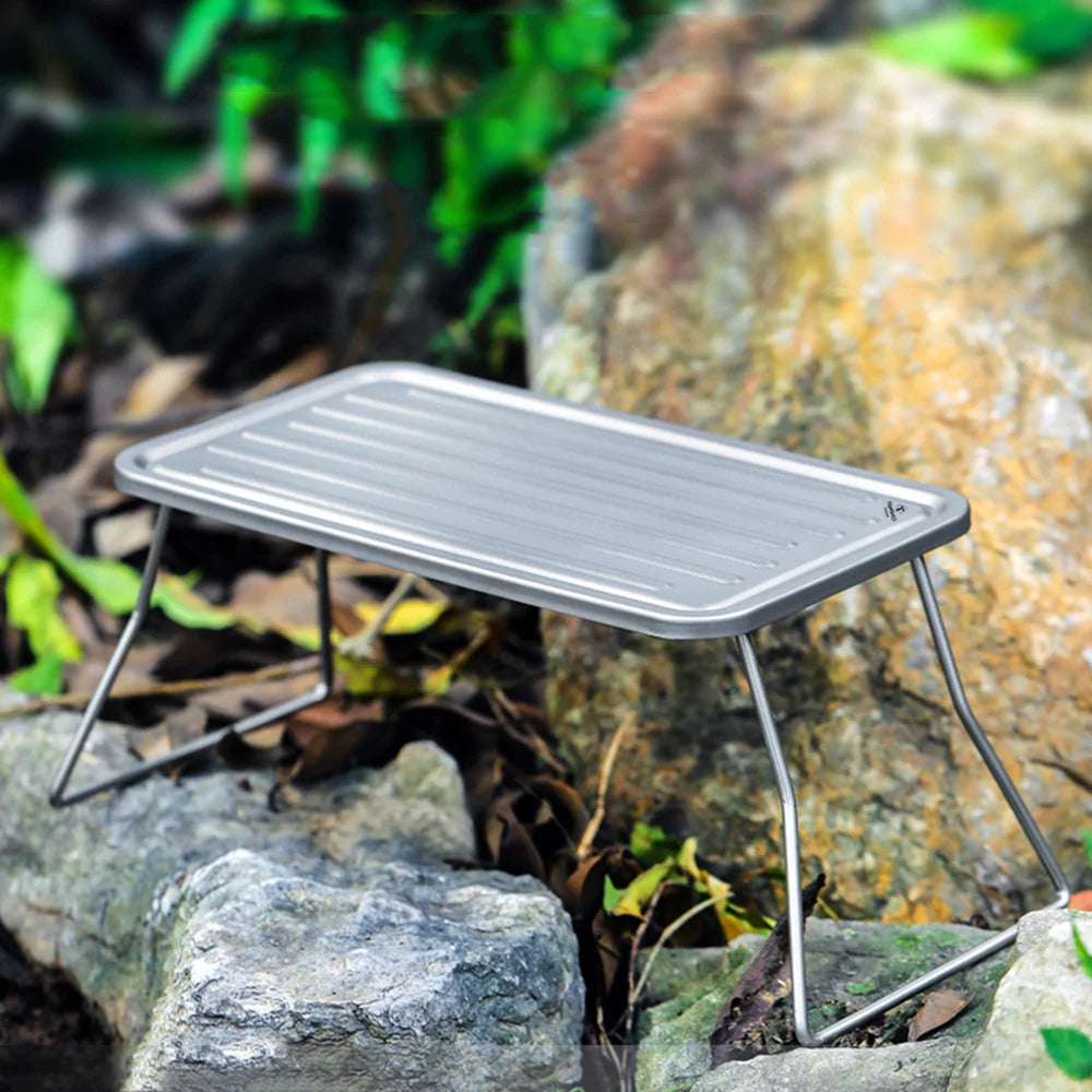 TOMSizeHOO Ultralight Camping Grill,  BBQ Grate and Table for Picnic & Barbecue