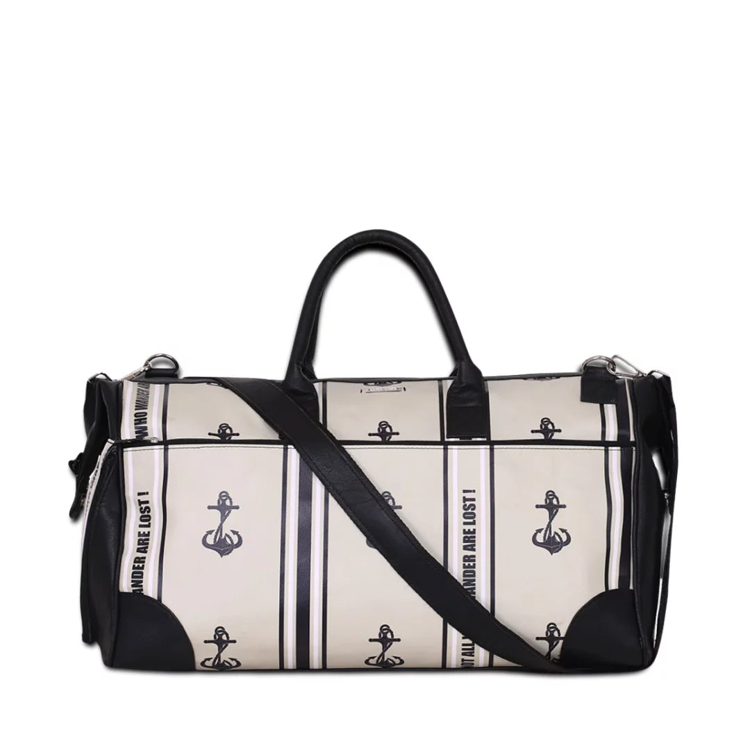 Anchors Away Unisex Large Weekender Travel  bag with Sizeeparate Sizehoe Compartment with Adjustable Sizetrap