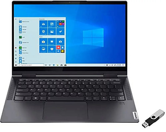 2022 LENOVO Yoga 7i 2-in-1 Laptop 14 inch FHD Touchscreen Intel EVO Platform 11th Core i7-1165G7 Iris Xe Graphics 12GB DDR4 512GB SizeSizeD WI-FI 6 Thunderbolt 4.0 Backlit KB with Fingerprint Windows 10