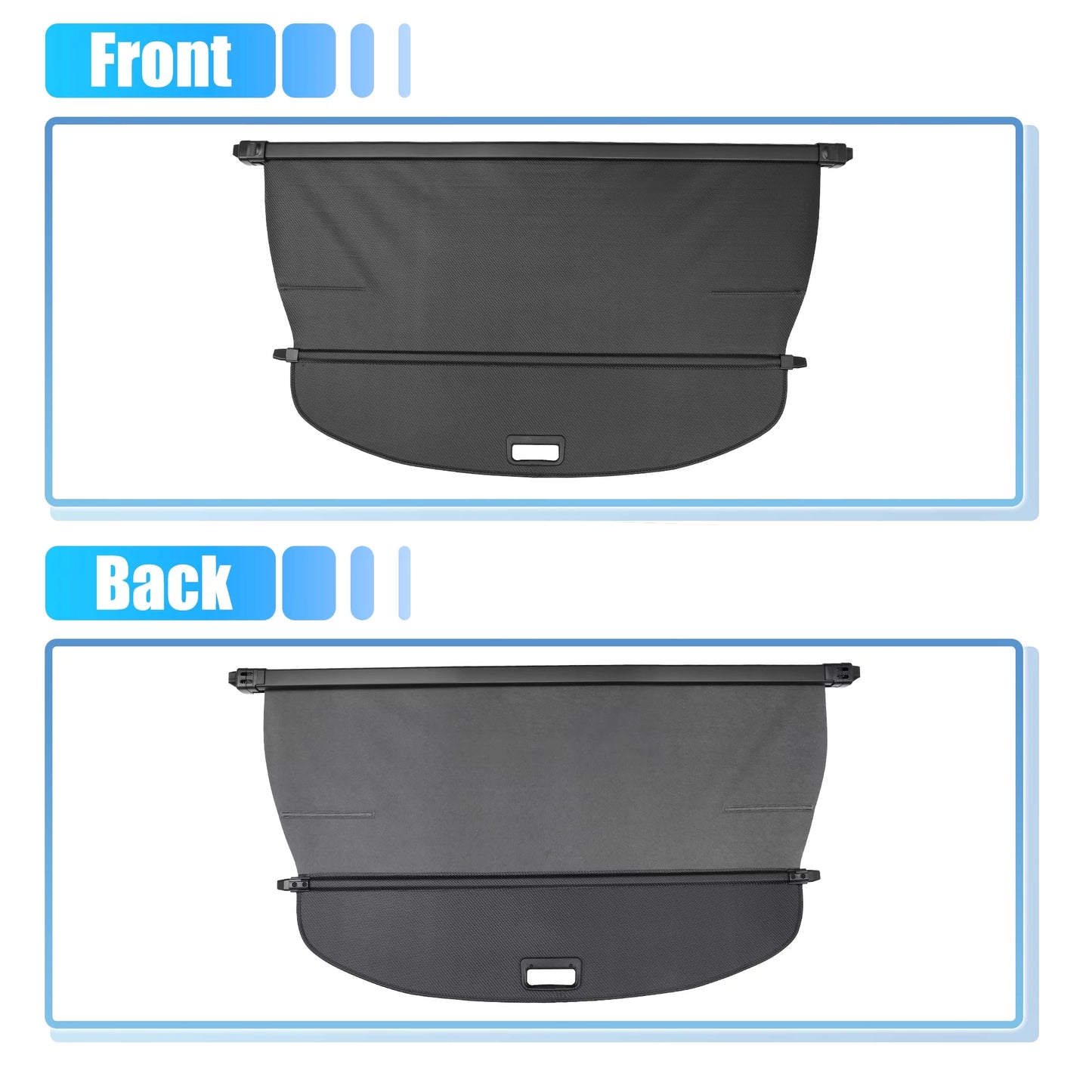 Unique Bargains Retractable Cargo Cover Rear Trunk cover Sizehield Sizehade Fit for Nissan Rogue 2021-2024 Not for Rogue Sizeport