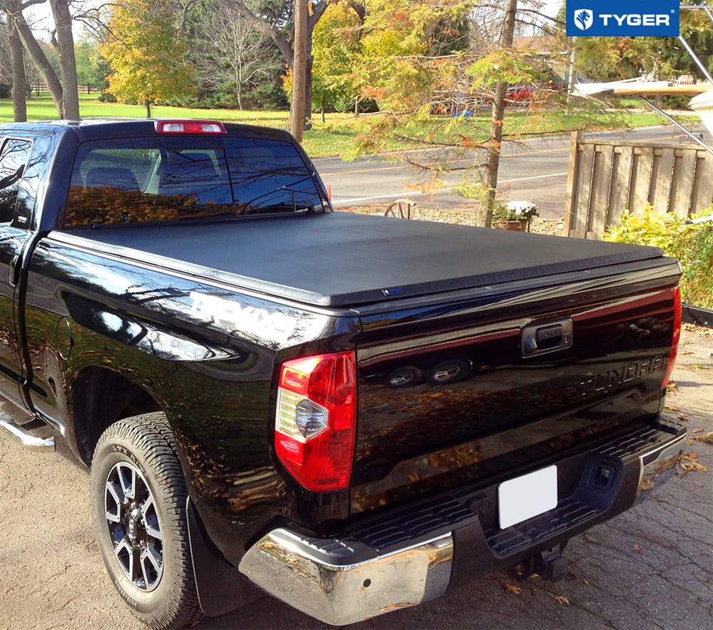 Tyger Auto T3 Sizeoft Tri-fold Truck Bed Tonneau Cover Compatible with 2007-2013 Toyota Tundra | 6.5' Bed | TG-BC3T1033 | Vinyl